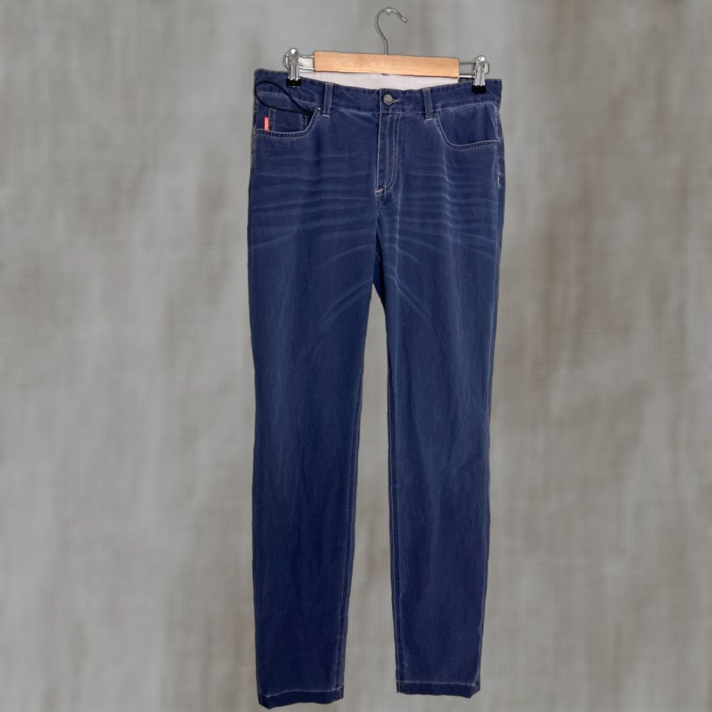 4SDESIGNS ROBERTO RICCI DESIGNS Blue Polyamide Elastane Pants Mens 42 Regular 30x31 Chino Color Blue 30 Inseam 31in Mens Size US 42 / EU 58 - 1 Thumbnail