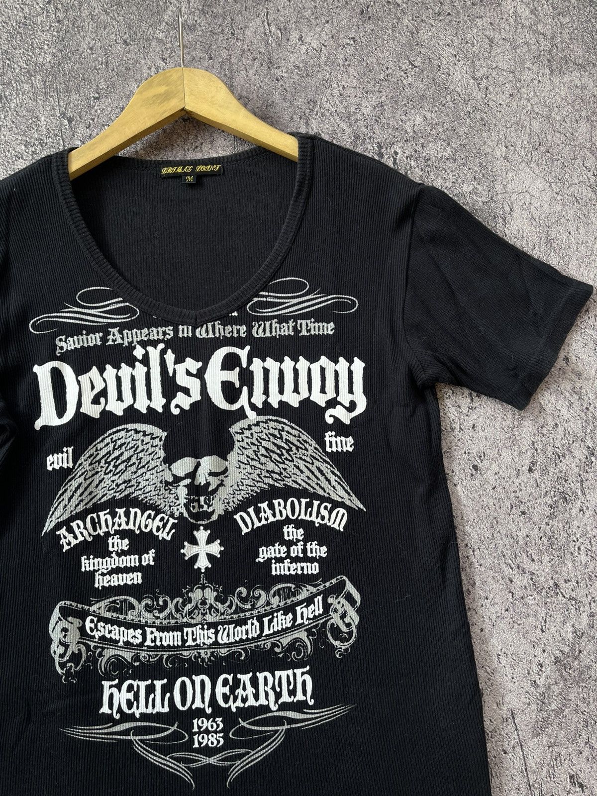 Hysteric Glamour × If Six Was Nine × Japanese Brand Y2k Devil’s Envy skull ifsixwasnine style tee Size US M / EU 48-50 / 2 - 4 Thumbnail