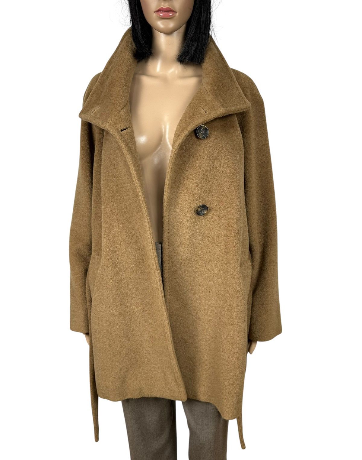 Marella Marella Wool-Cashmere Belted Coat Mock Neck size US8 IT44 Size M / US 6-8 / IT 42-44 - 10 Thumbnail