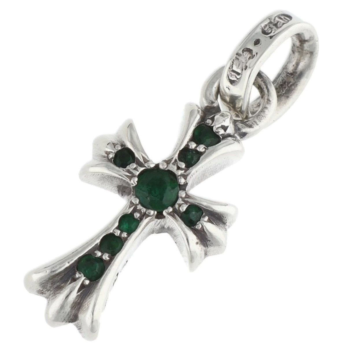 Chrome Hearts Chrome Hearts Baby Fat Emerald Charm Necklace Size ONE SIZE - 1 Thumbnail