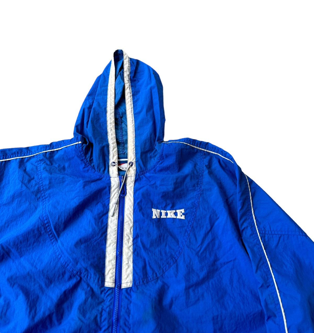 Nike × Vintage Vintage 90s Nike jacket hoodie Size US XL / EU 56 / 4 - 2 Thumbnail