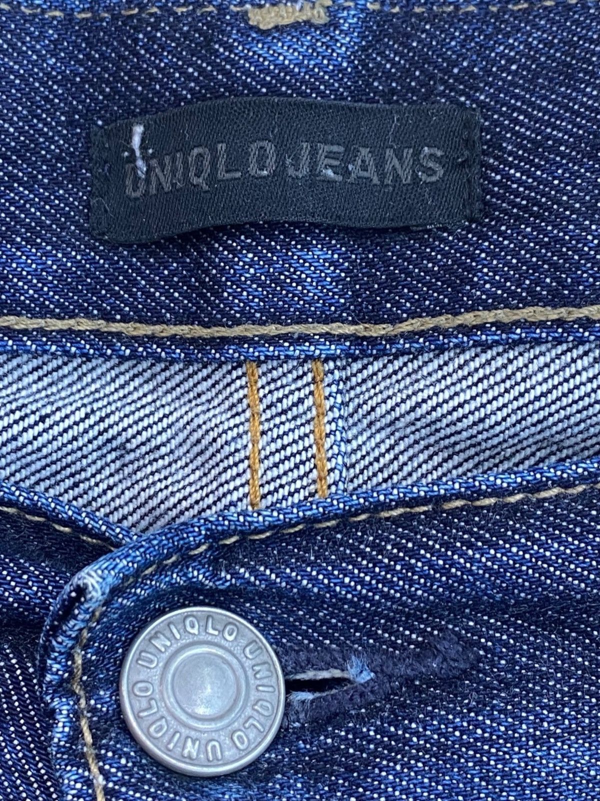 Uniqlo Uniqlo X Selvedge Whiskers Faded Wash Style Straight Jeans Size US 33 - 15 Thumbnail