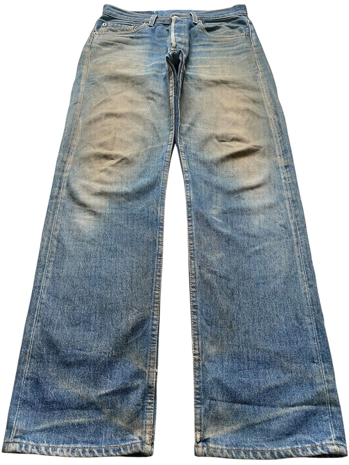 Levi's Vintage 90s Levis 501 Mud Wash Distressed Loose Jeans Size US 31 - 1 Thumbnail