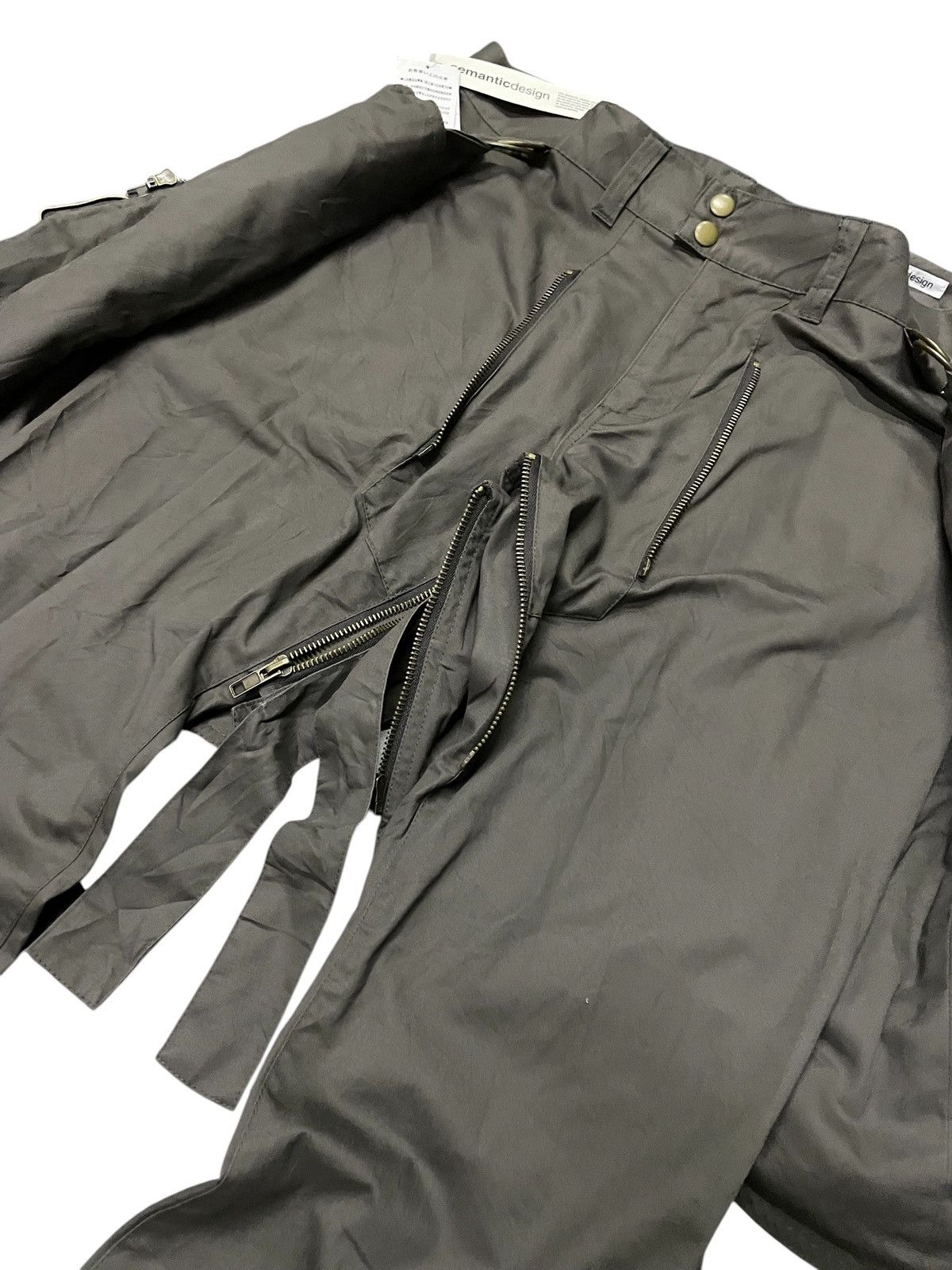 If Six Was Nine × Tornado Mart × semanticdesign NWT Semantic Design Laces Up Detachable Flare Pants Size US 32 / EU 48 - 10 Thumbnail