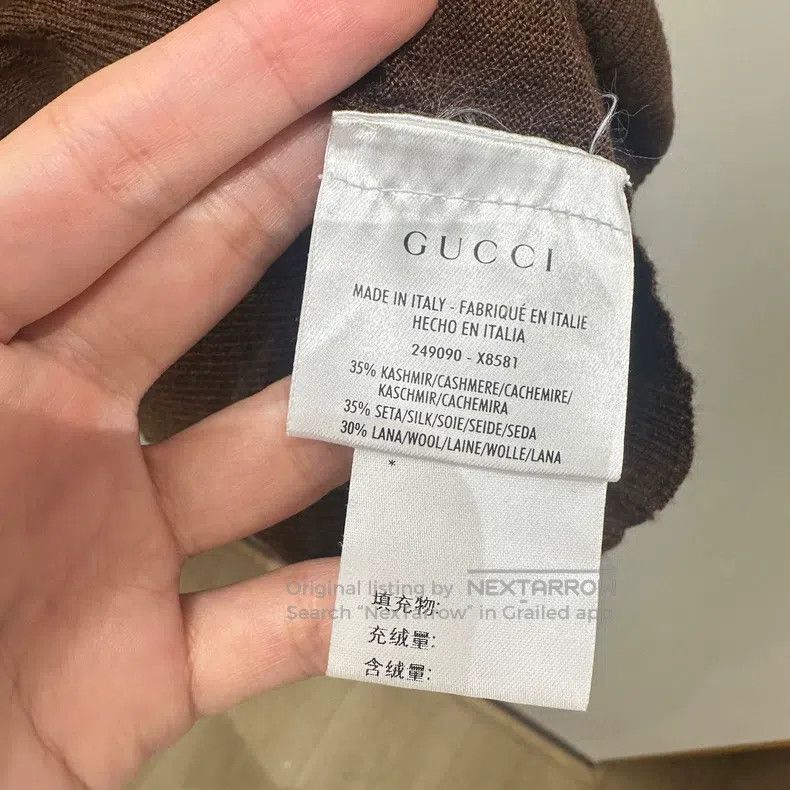 Gucci Gucci Slanted collar wool silk blend sweater Size XS / US 0-2 / IT 36-38 - 5 Thumbnail