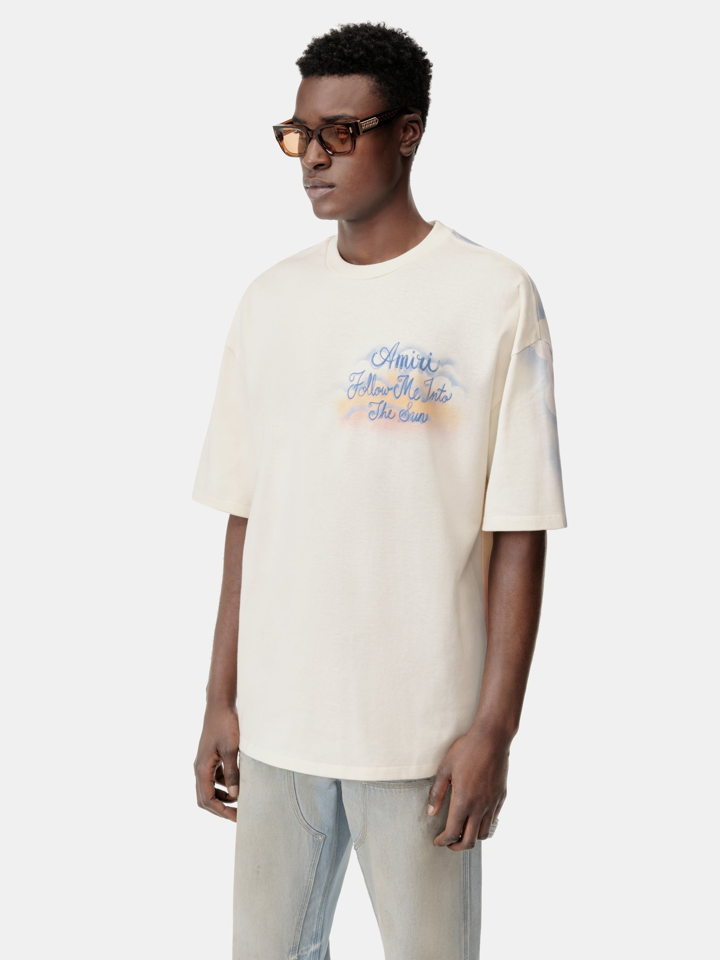 Amiri os11x1225 Follow Me Oversized T-Shirt in White Size US L / EU 52-54 / 3 - 5 Thumbnail