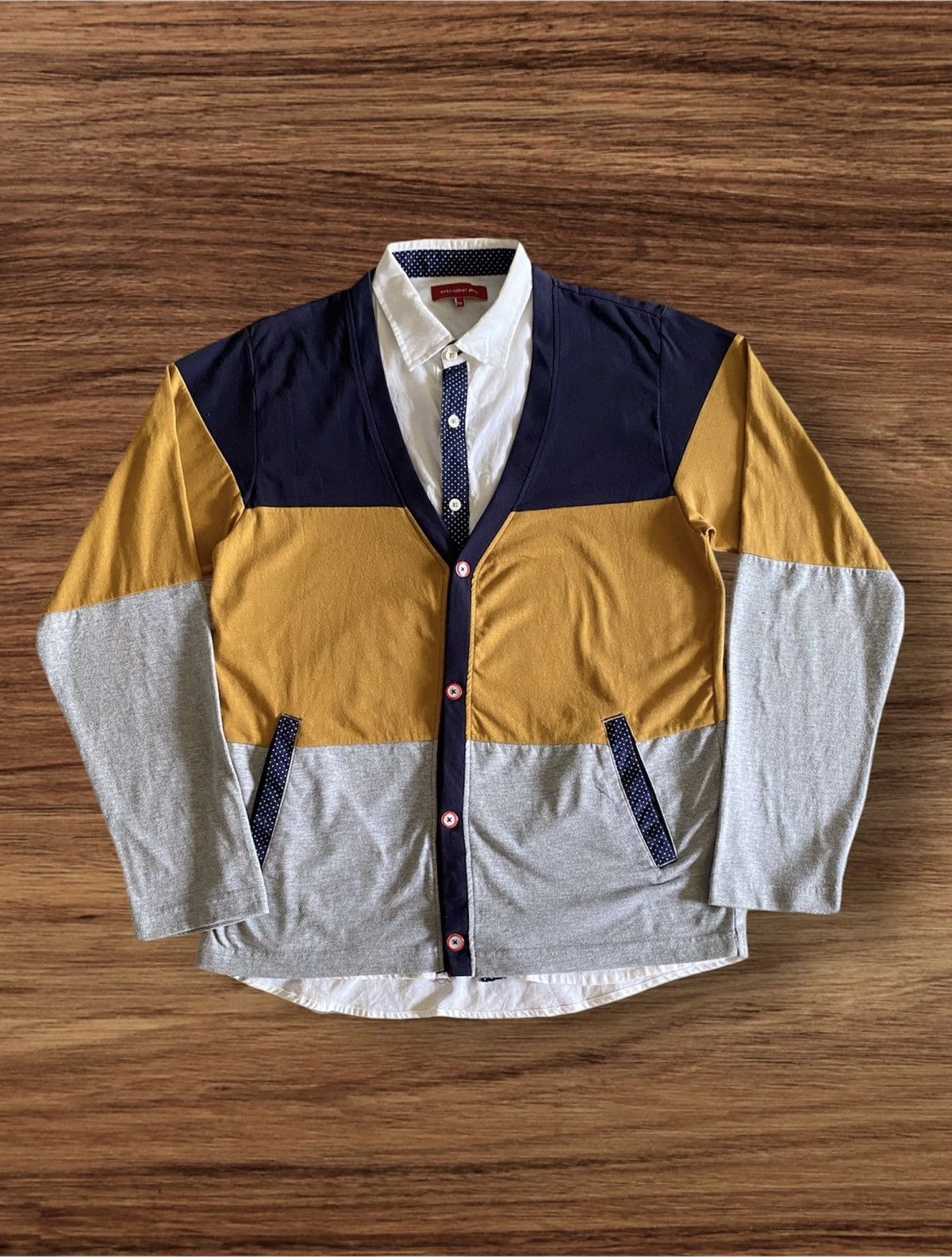 Japanese Brand × Vintage Japanese Brand Anti-label A/L Double Layer Long Sleeve Size US M / EU 48-50 / 2 - 1 Thumbnail