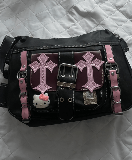 Vintage Y2K style purse drip swag vintage Hello Kitty gothic Size ONE SIZE - 4 Thumbnail