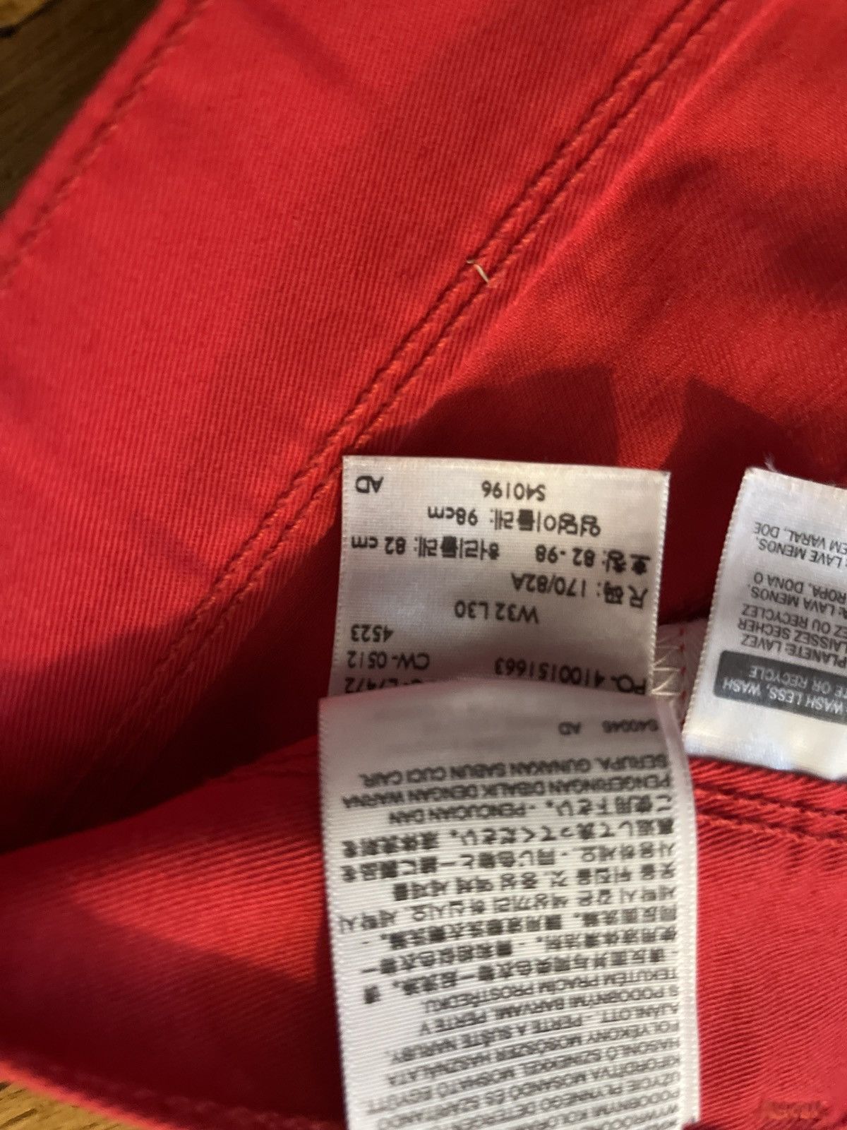 Levi's 511 Levi’s Red Trouser mens Size US 32 / EU 48 - 6 Thumbnail