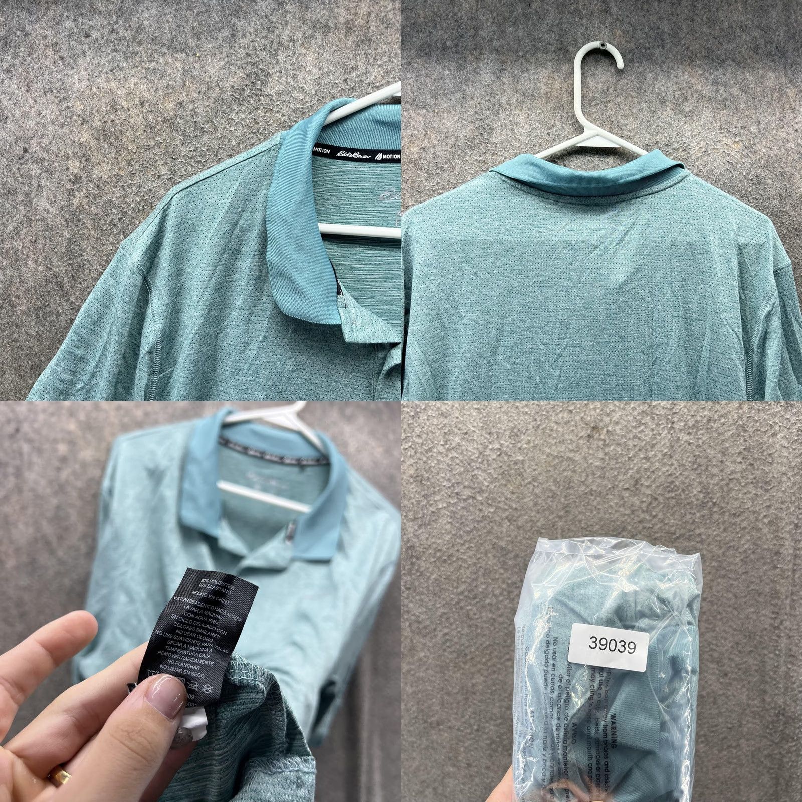 Eddie Bauer Eddie Bauer Polo Shirt Mens XL Blue Motion FreeDry Golf Performance Stretch Shirt Size US XL / EU 56 / 4 - 8 Thumbnail