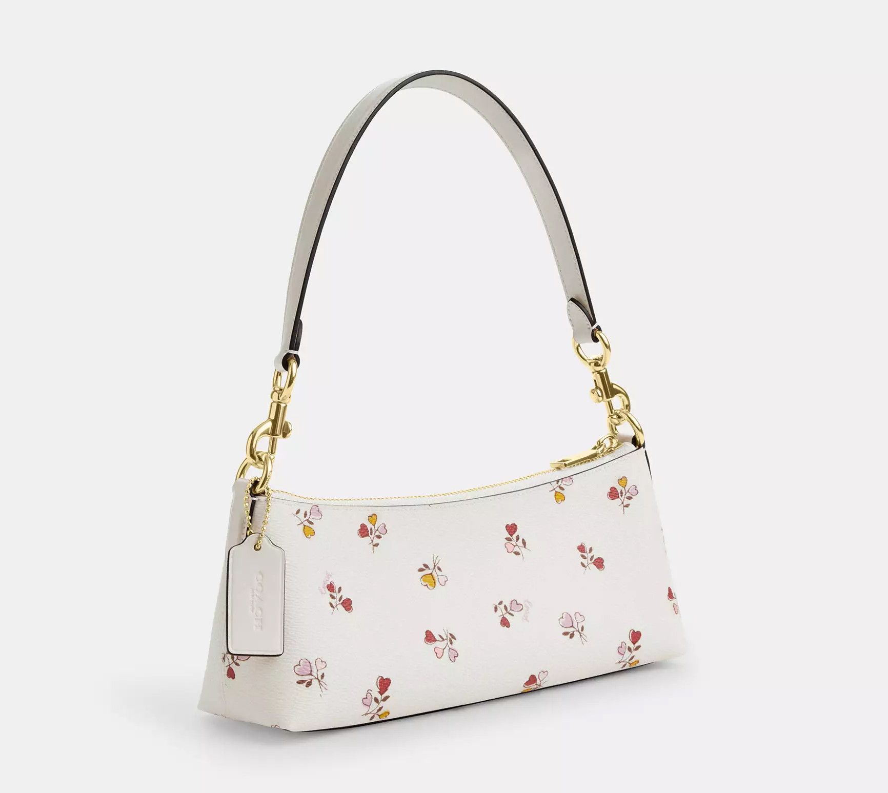 Coach NWT Coach Charlotte Shoulder Bag With Heart Print CX581 Size ONE SIZE - 9 Thumbnail