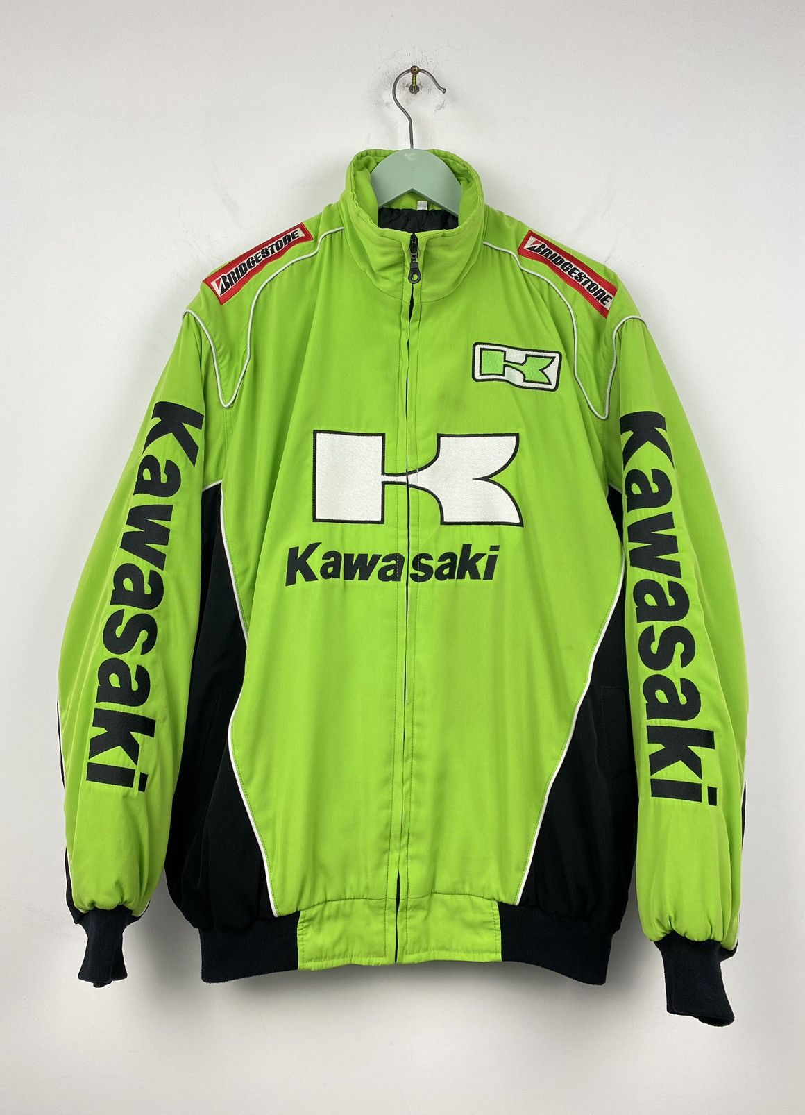 Vintage Kawasaki Racing Jacket Honda BMW Subaru Y2K