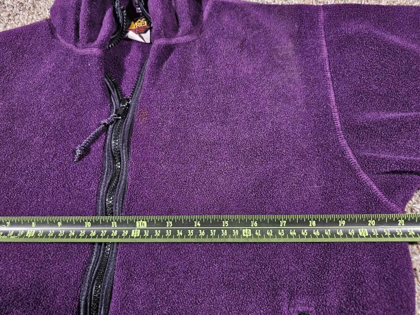 Rei REI Jacket Unisex XS Full Zip Hoodie Purple Fleece Pockets Size XS / US 0-2 / IT 36-38 - 7 Thumbnail