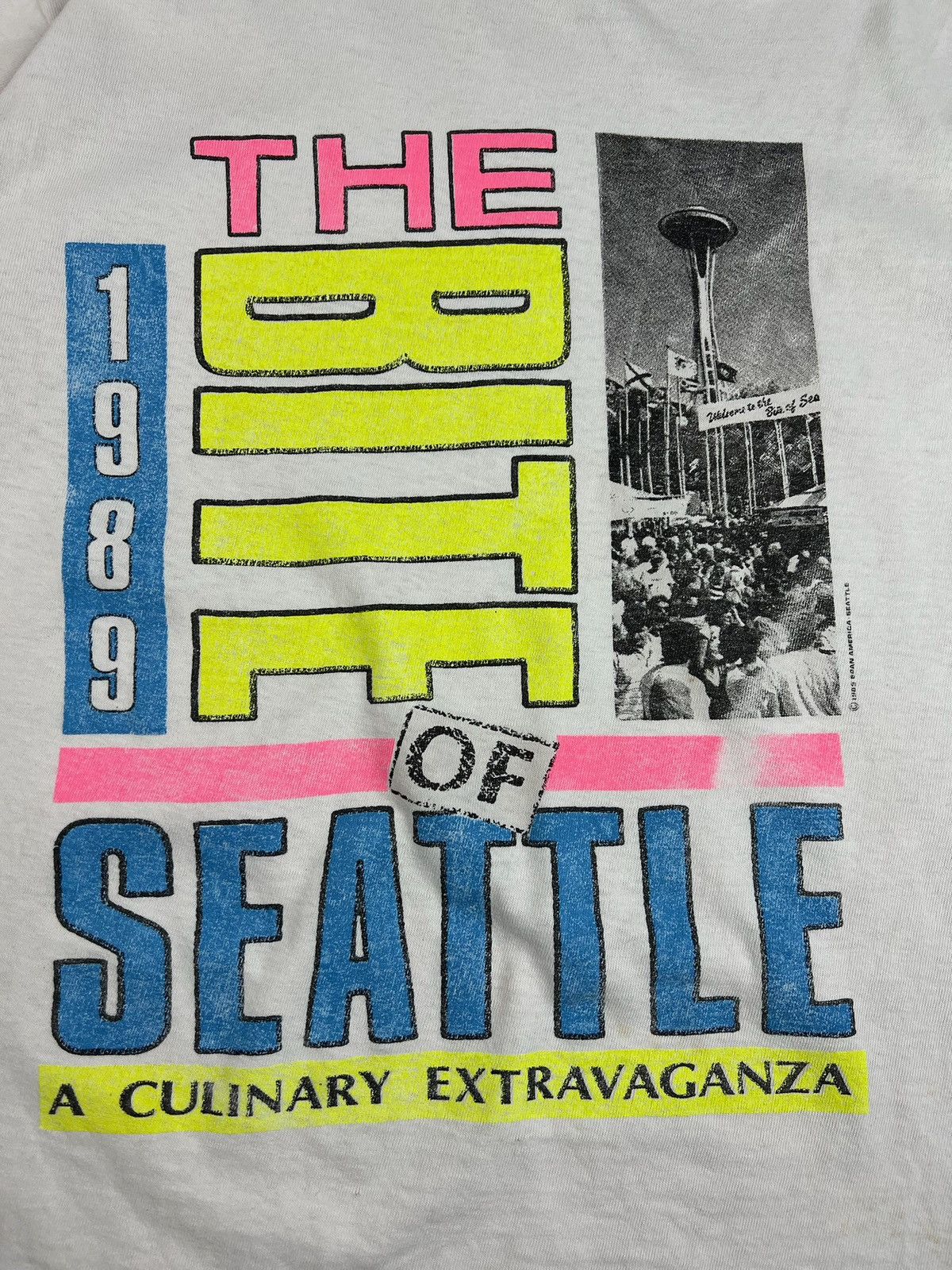 Vintage 1989 Seattle The Bite Tour City Art culinary extravaganza Size US L / EU 52-54 / 3 - 6 Thumbnail