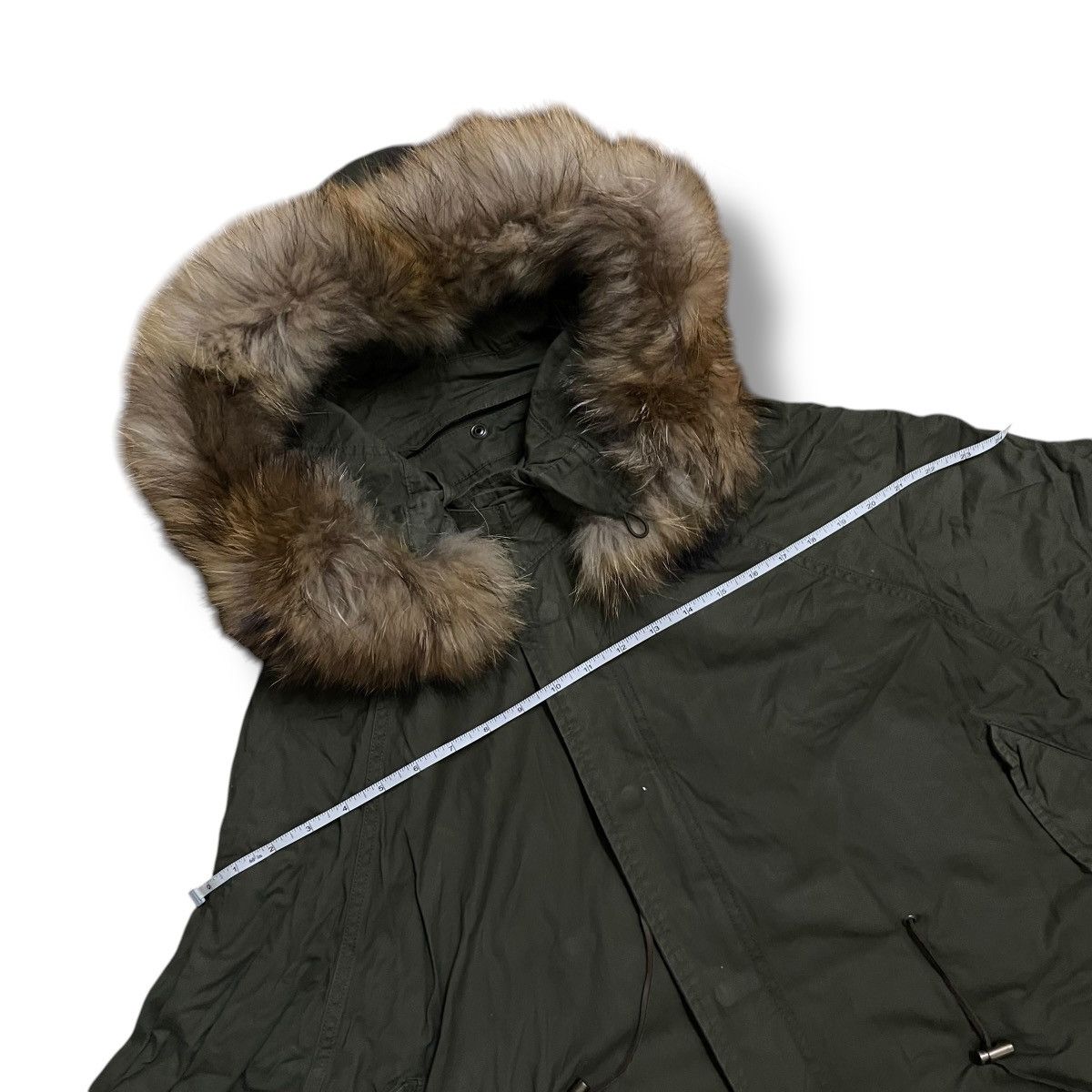 If Six Was Nine × Japanese Brand × Le Grande Bleu (L.G.B.) 🇯🇵 VINTAGE GOA HIDDEN BUTTON ZIPPER FUR HOODIE PONCHO Size US M / EU 48-50 / 2 - 4 Thumbnail