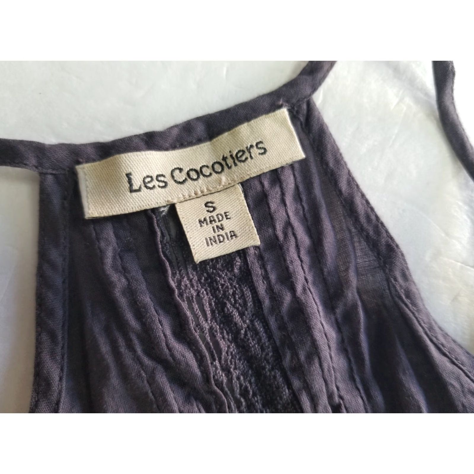 Anthropologie Anthropologie Les Cocotiers Ruffled Mora Tank Top Blouse Gray Size S Size S / US 4 / IT 40 - 7 Thumbnail