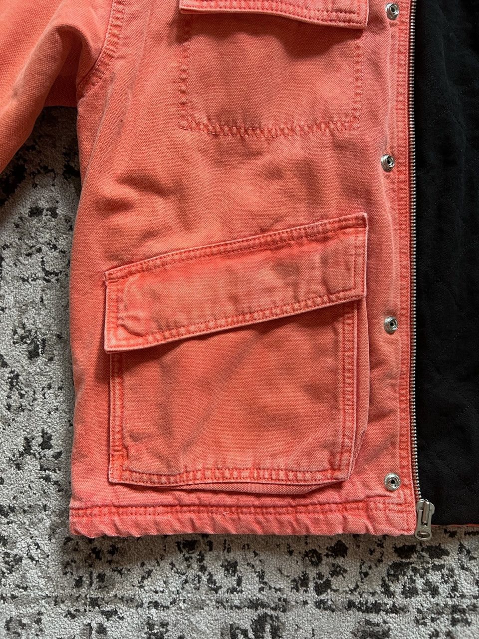 Stussy Stussy Washed Canvas Shop Jacket Orange Size US L / EU 52-54 / 3 - 8 Thumbnail