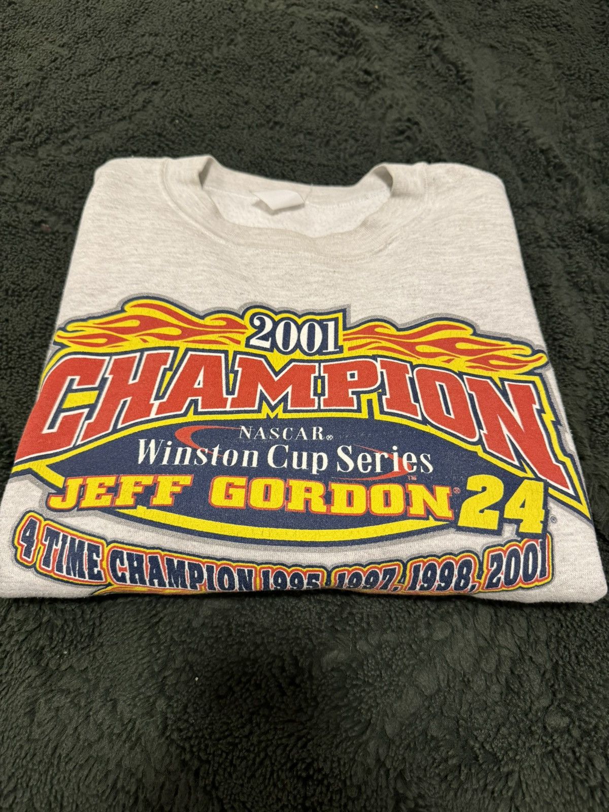 image of Jeff Gordon Champion Winston Cup Series Vintage in Grey, Men's (Size Large)