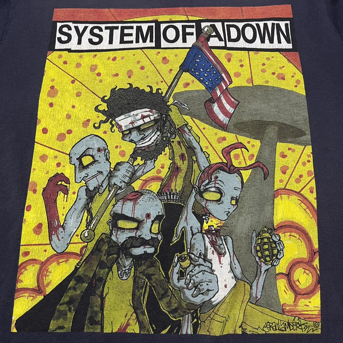 Band Tees × Vintage Vintage System Of A Down T Shirt Size US M / EU 48-50 / 2 - 6 Thumbnail