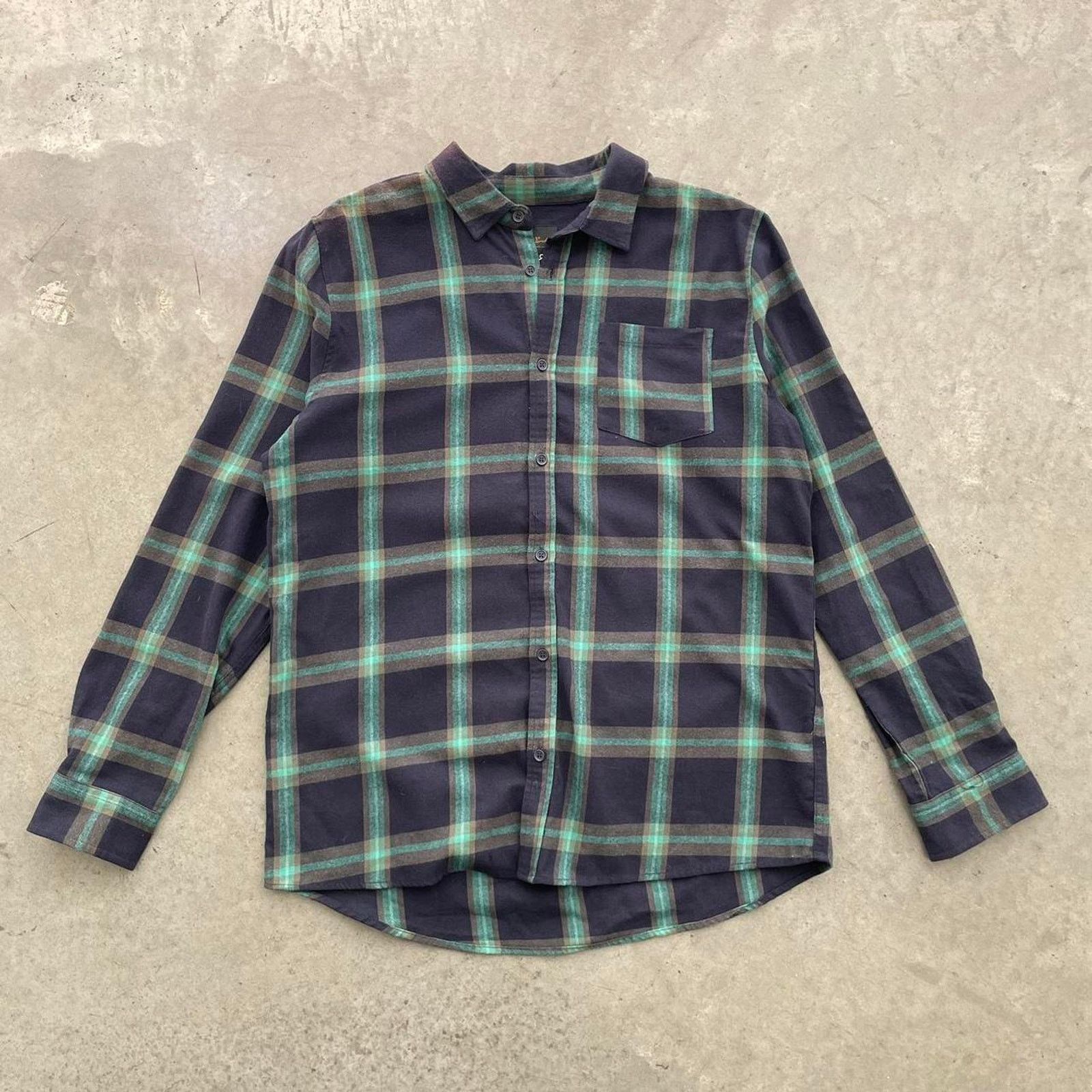 Cotton On Cotton On Vintage Blue and Green Flannel Size US L / EU 52-54 / 3 - 1 Thumbnail