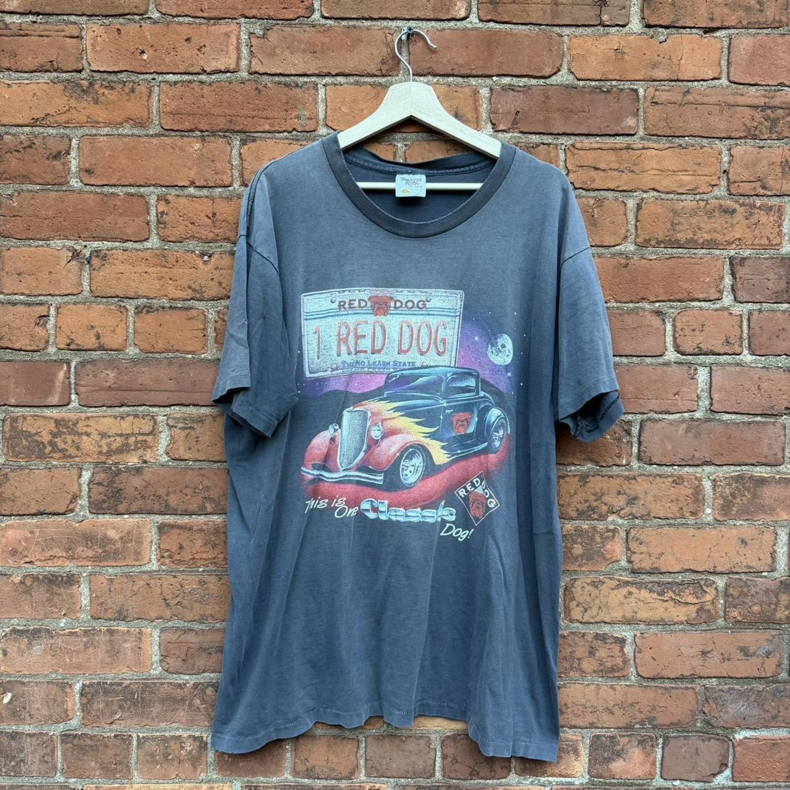 Other vintage red dog hot rod t shirt 90s XL Size US XL / EU 56 / 4 - 1 Thumbnail