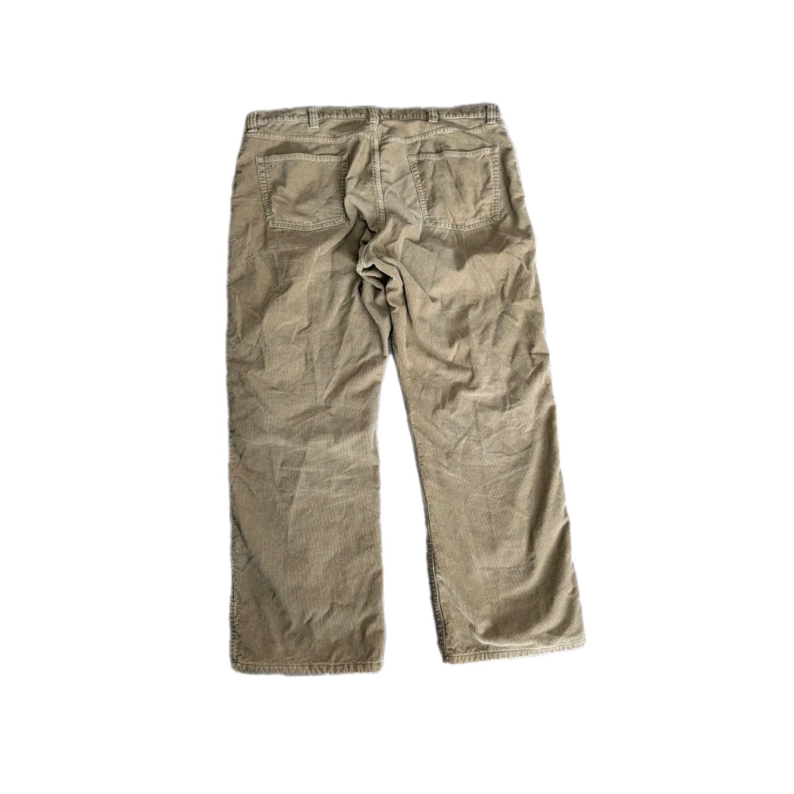 Vintage L.L. Bean Pants Corduroy Flannel Lined 40 x 30 Mens Regular Straight Beige Workwear Chino 5-Pocket Zipper Vintage No EUC Size US 40 / EU 56 - 2 Thumbnail