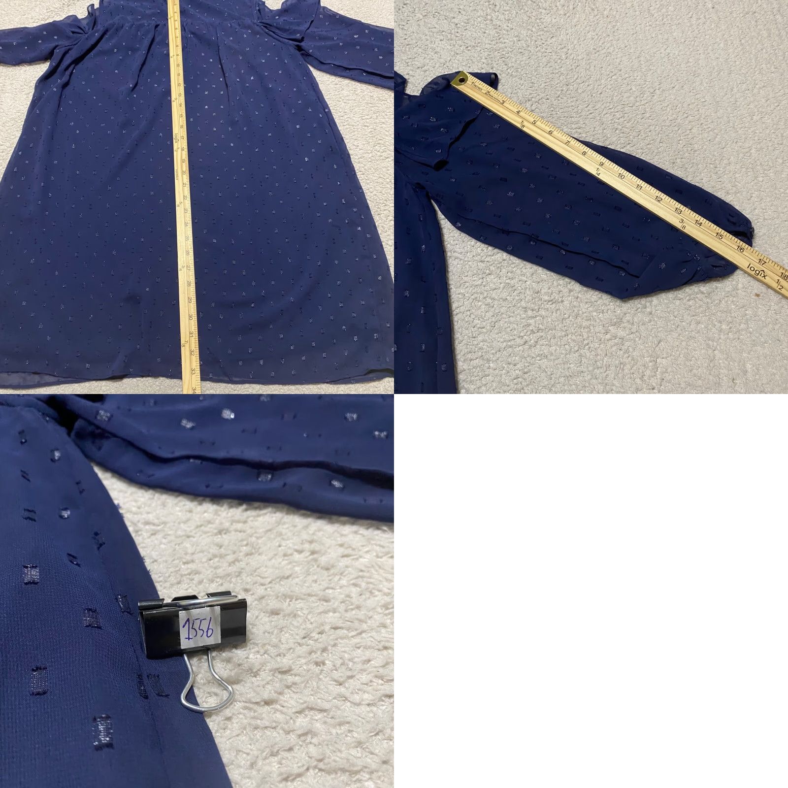 Old Navy Old Navy Dress Womens Short Chiffon Blue Lined Sheer Bohemian 90s Style N/A Size L / US 10 / IT 46 - 8 Thumbnail