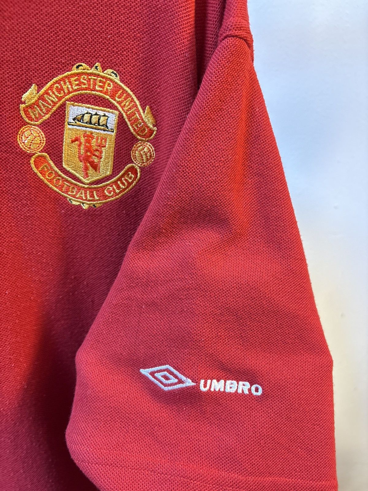 Umbro Vintage 90s Manchester United Polo Shirt Size US XL / EU 56 / 4 - 10 Thumbnail