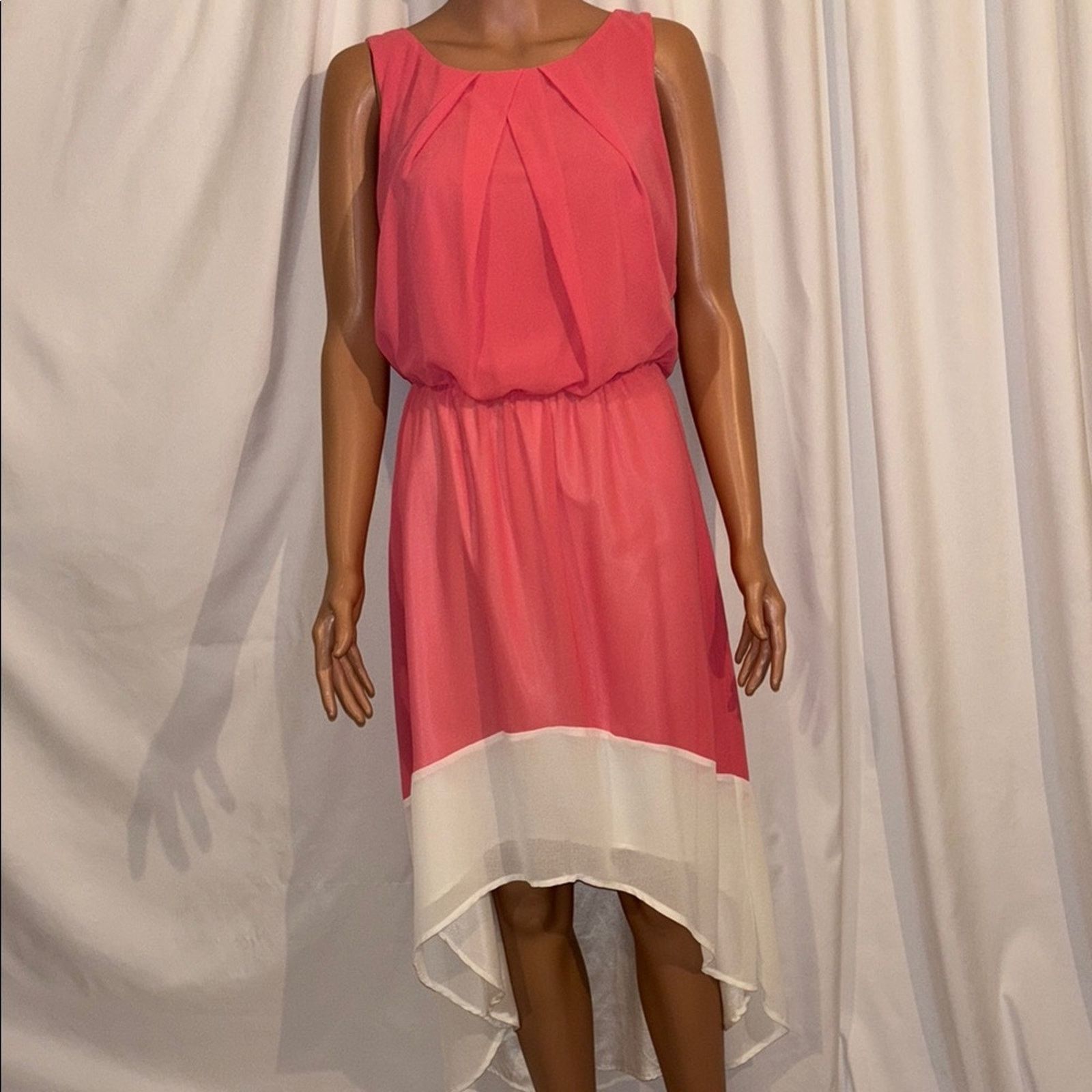 The Unbranded Brand Sunday in Brooklyn Pink/White Sleeveless Dress Size Small Size S / US 4 / IT 40 - 1 Thumbnail