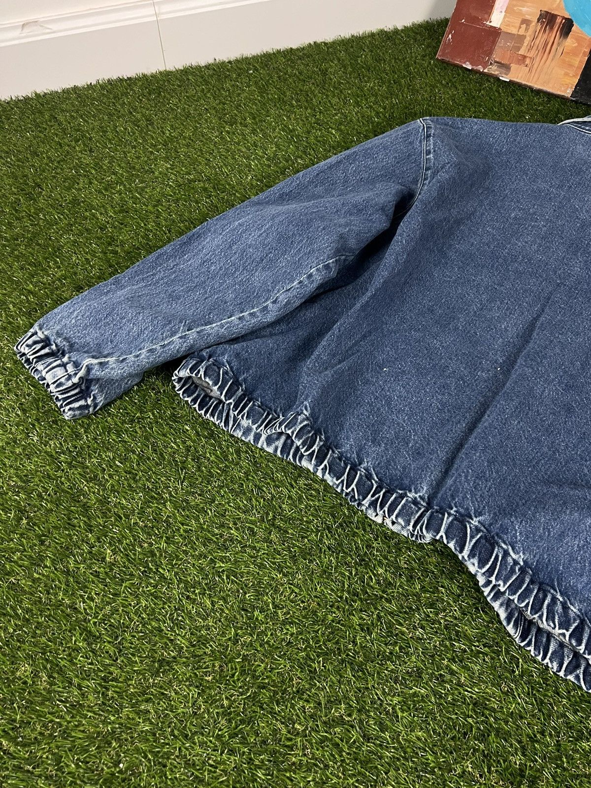Harrington POLO RALPH LAUREN Jacket Bomber Denim Vintage 90s Size US XL / EU 56 / 4 - 9 Thumbnail