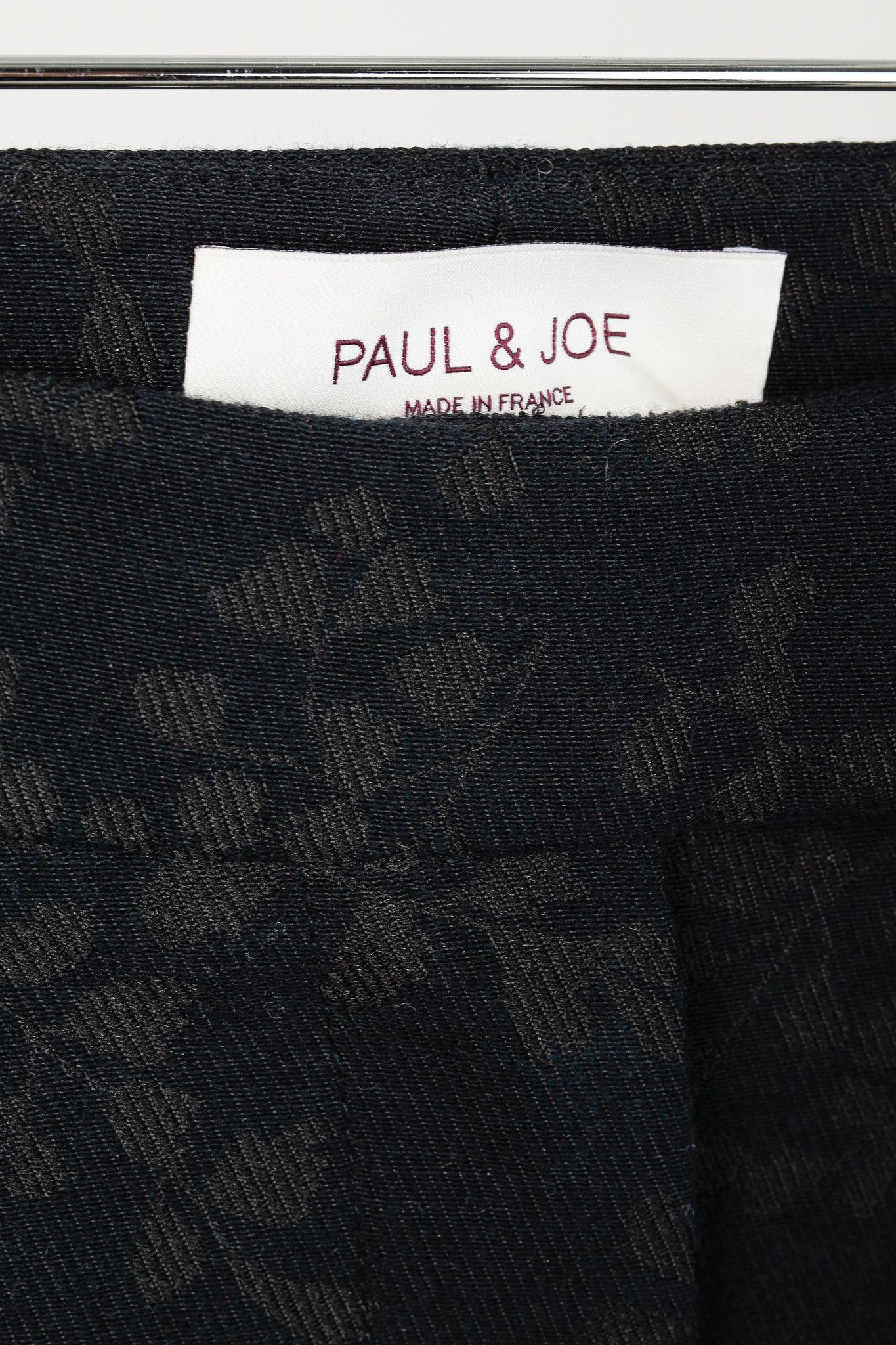 Paul & Joe Paul & Joe Black & Brown Floral-Jacquard Twill Trousers Size 32" / US 10 / IT 46 - 4 Thumbnail