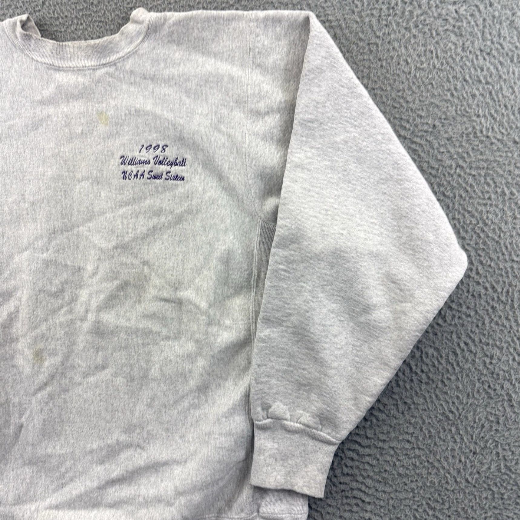 Vintage VINTAGE Williams College Sweatshirt Men’s Large Gray 90s Reverse Weave Pullover Regular Fit Cotton Kellsport Logo Crew Neck Size US L / EU 52-54 / 3 - 6 Thumbnail