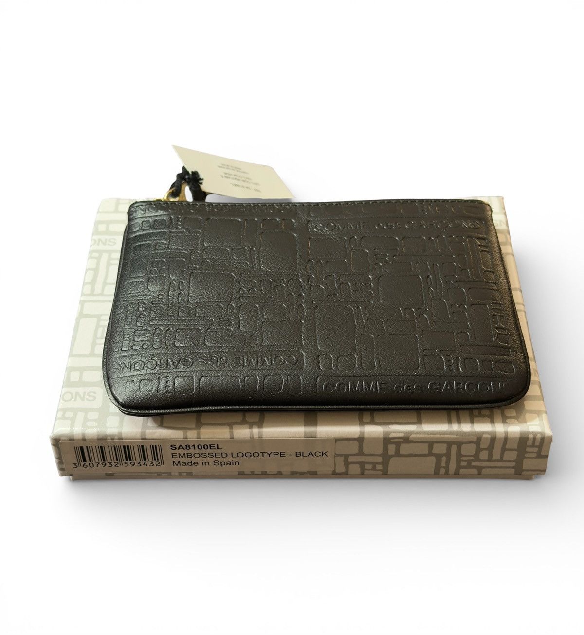 Comme des Garcons COMME DES GARÇONS EMBOSSED LOGOTYPE ZIP POUCH Size ONE SIZE - 3 Thumbnail