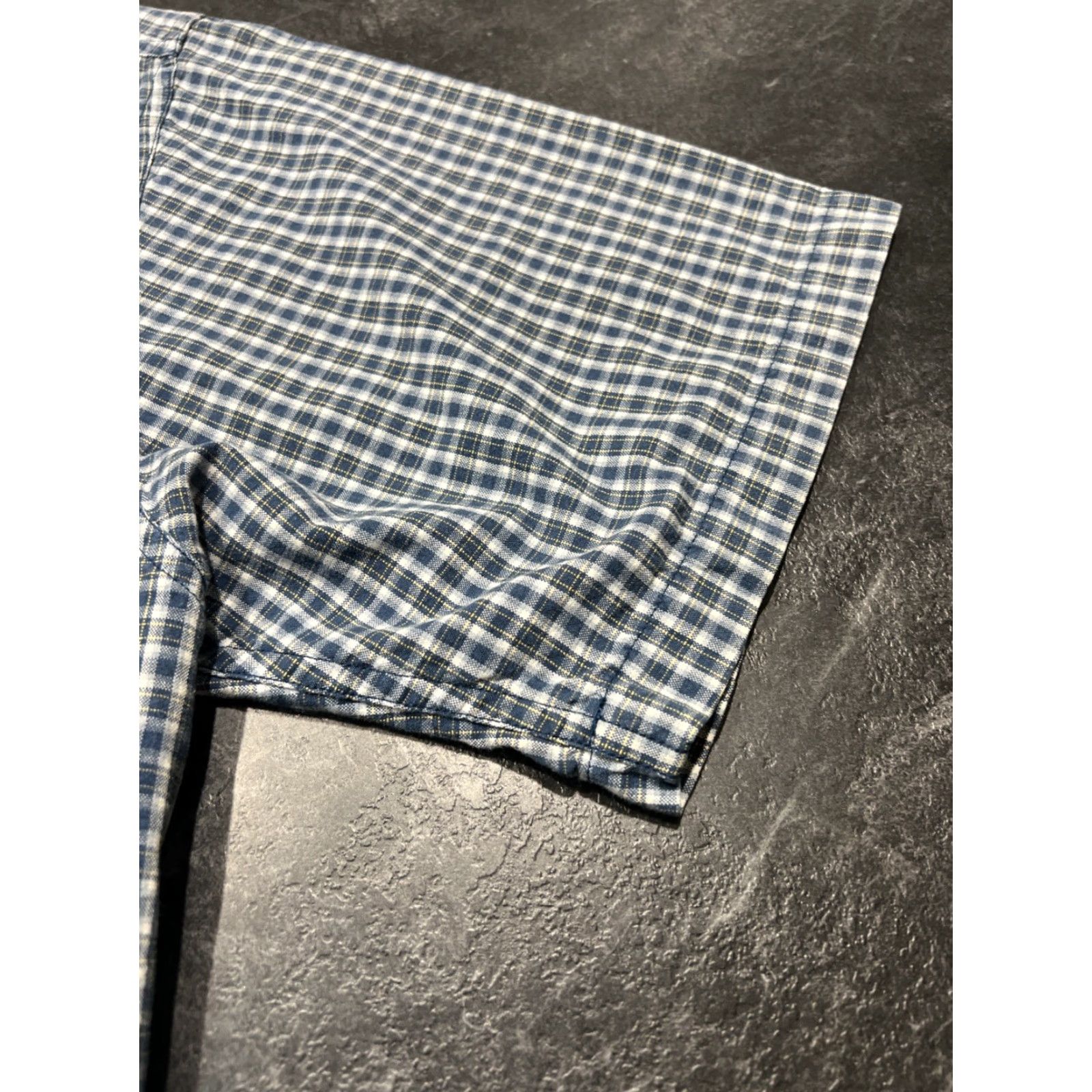 Carhartt Carhartt Relaxed Fit Flannel Shirt Large Blue Plaid Short Sleeve Button Down Cotton Casual Mens Size US 33 - 3 Thumbnail
