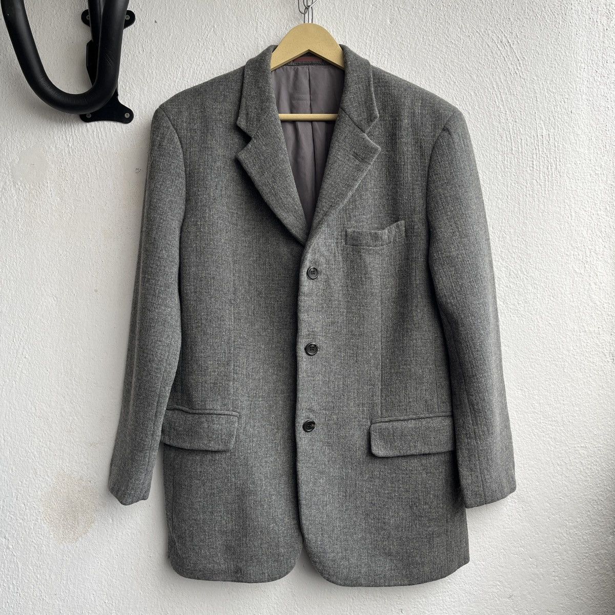 Issey Miyake VINTAGE ISSEY MIYAKE IM MEN WOOL BLAZER JACKET Size US M / EU 48-50 / 2 - 1 Thumbnail