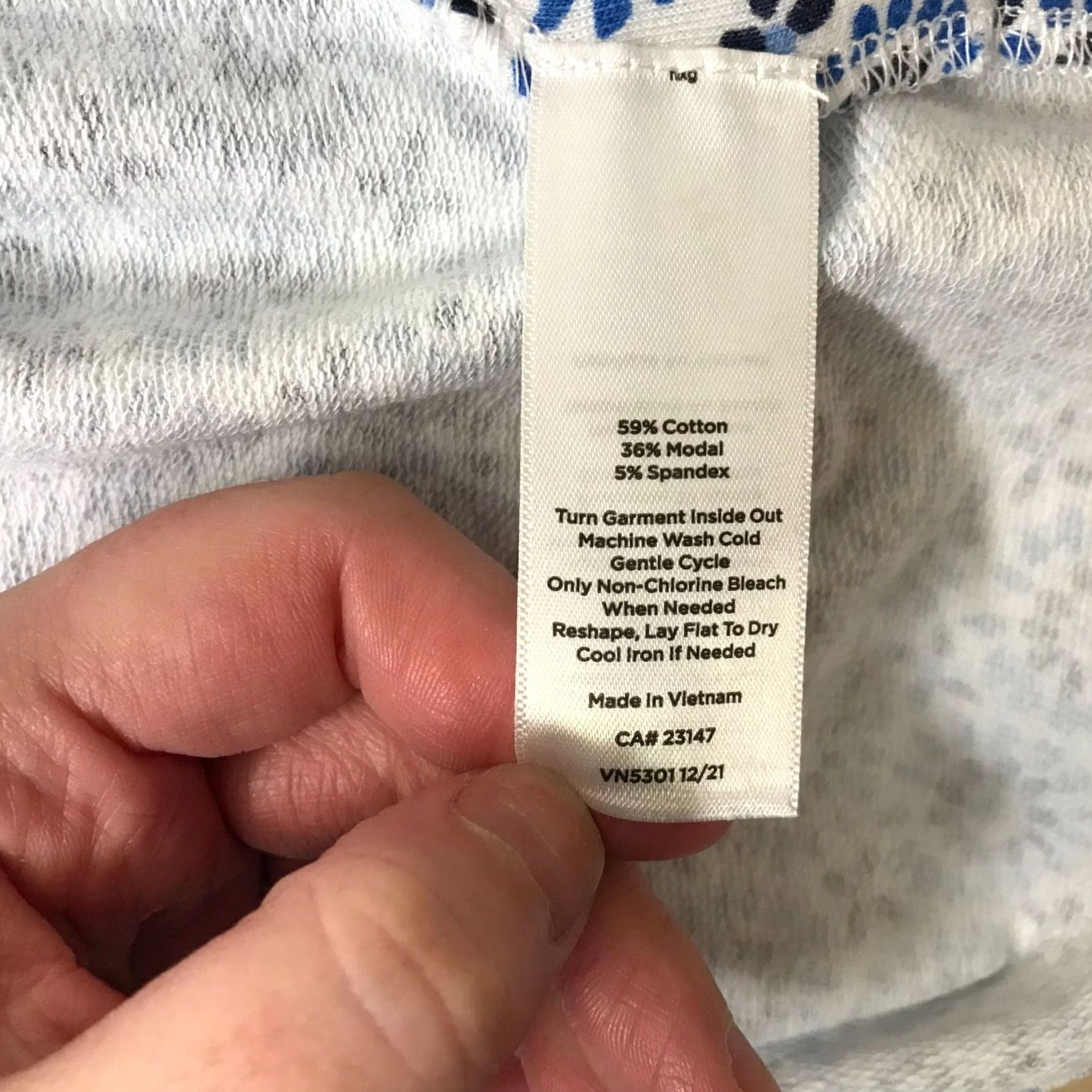 Talbots TALBOTS T BY TALBOTS DRESS WOMEN'S MEDIUM BLUE WHITE SHORT SLEEVE DRAWSTRING WAIST Size 32" / US 10 / IT 46 - 8 Thumbnail
