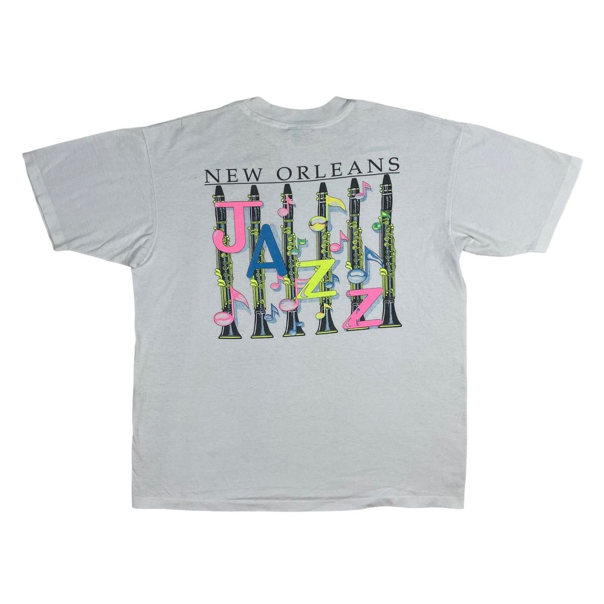 Hanes 🔥LAST PRICE🔥 Vintage New Orleans Jazz Saxophones Tee Size US XL / EU 56 / 4 - 7 Thumbnail