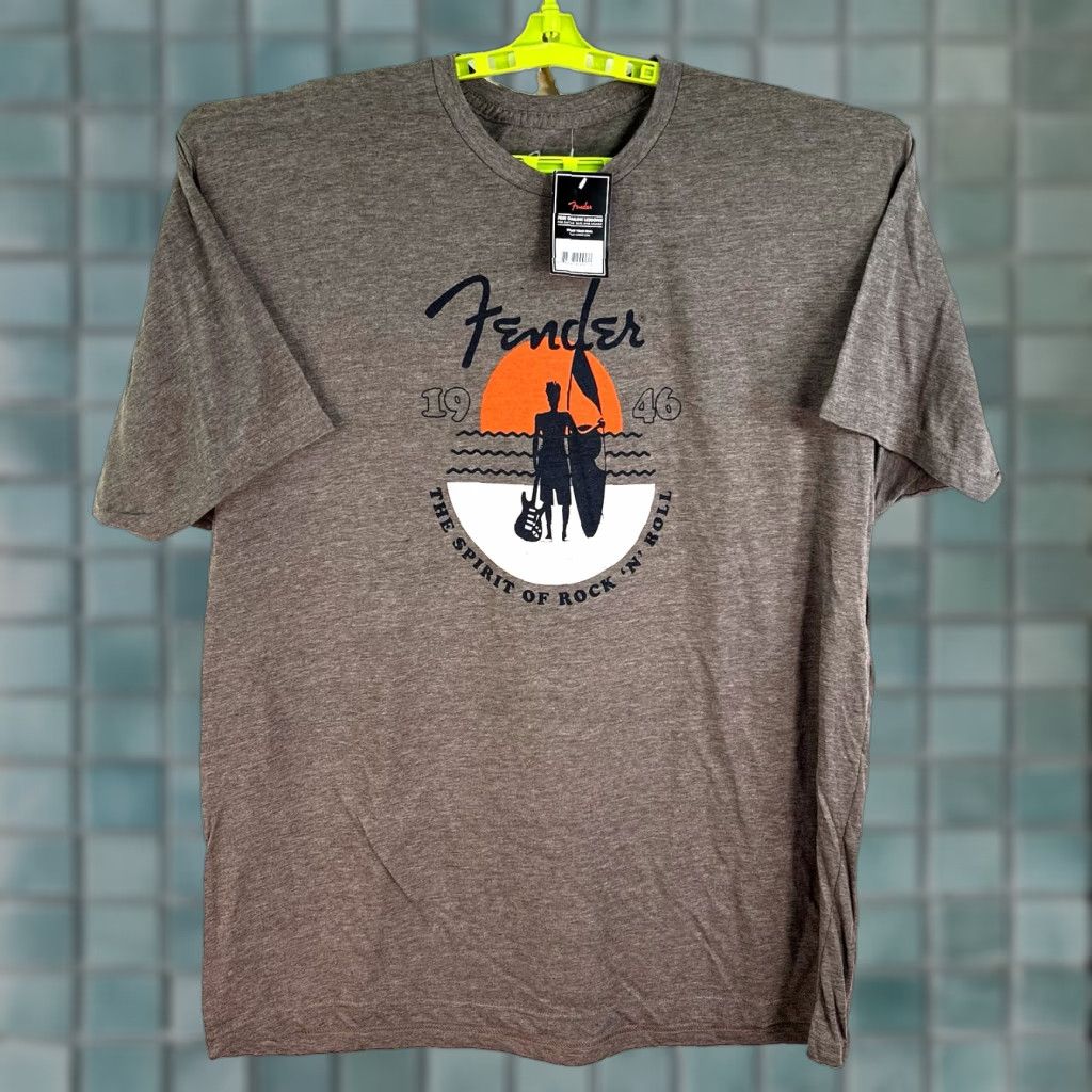 Fender VINTAGE would not apply (No). Fender Sunset Spirit T-Shirt Men’s 2XL Olive Gray Guitar Music Logo NWT Size US XXL / EU 58 / 5 - 1 Thumbnail