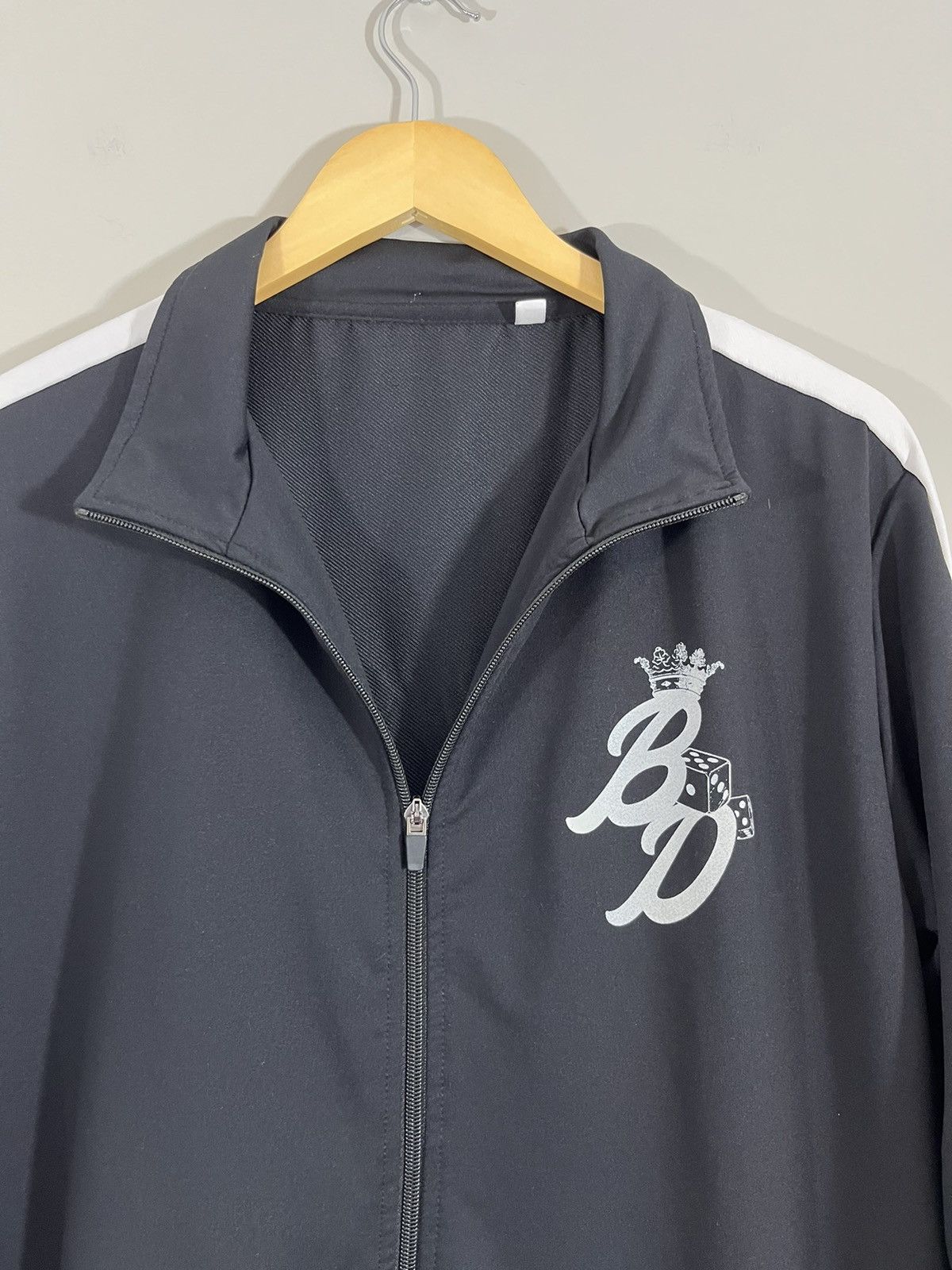 Vintage Billionaire Dreams Dice Black Stripe Track Jacket Size US L / EU 52-54 / 3 - 3 Thumbnail