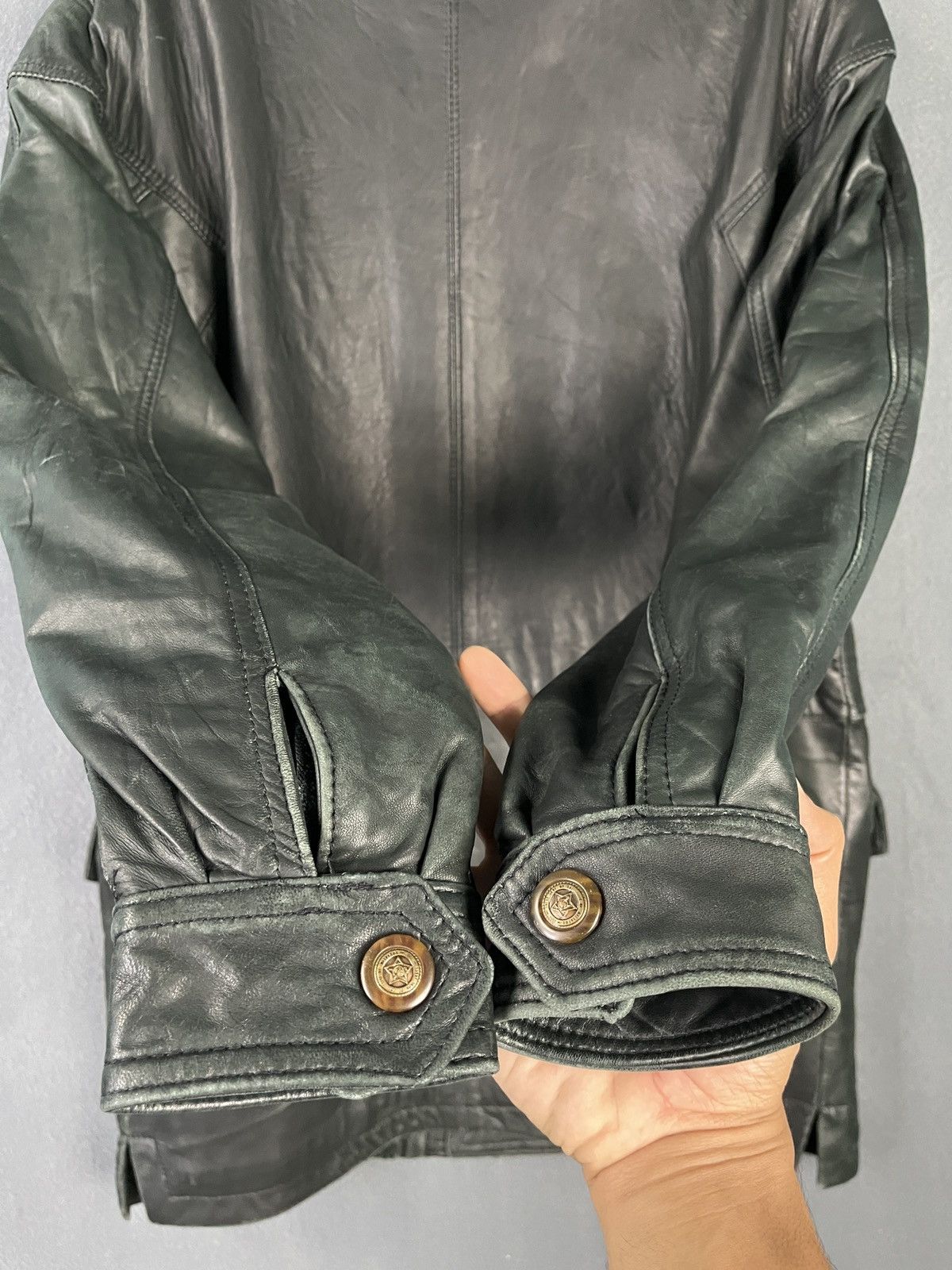 Genuine Leather × Vintage Stavros Australia Lambskin Jacket Made in New Zealand Size US S / EU 44-46 / 1 - 7 Thumbnail