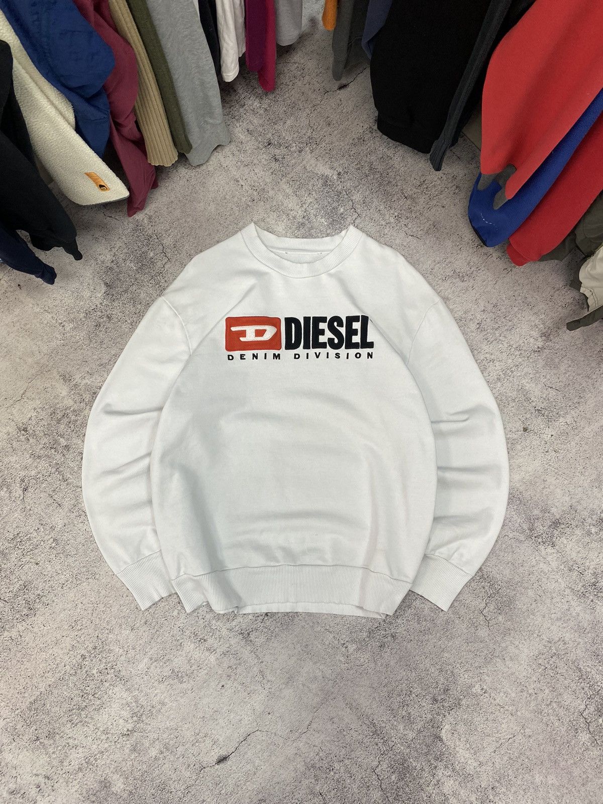 Diesel × Japanese Brand × Vintage Diesel vintage sweatshirt big logo y2k Size US L / EU 52-54 / 3 - 1 Thumbnail
