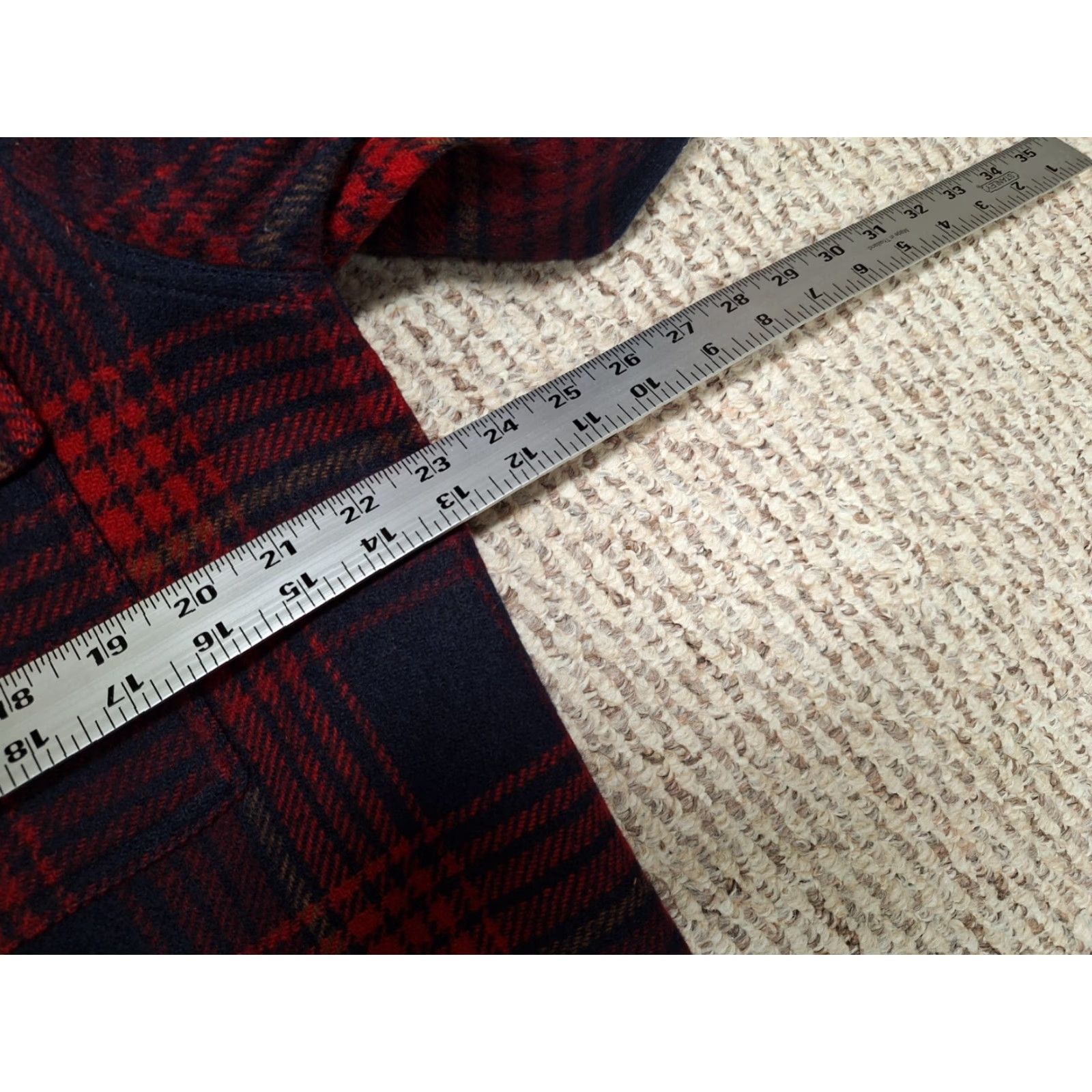 Pendleton Pendleton Board Shirt Men M Red Plaid Wool Button-Up Pocket Vintage (Note: Vintage field says No – ignore) Shirt Size US M / EU 48-50 / 2 - 4 Thumbnail