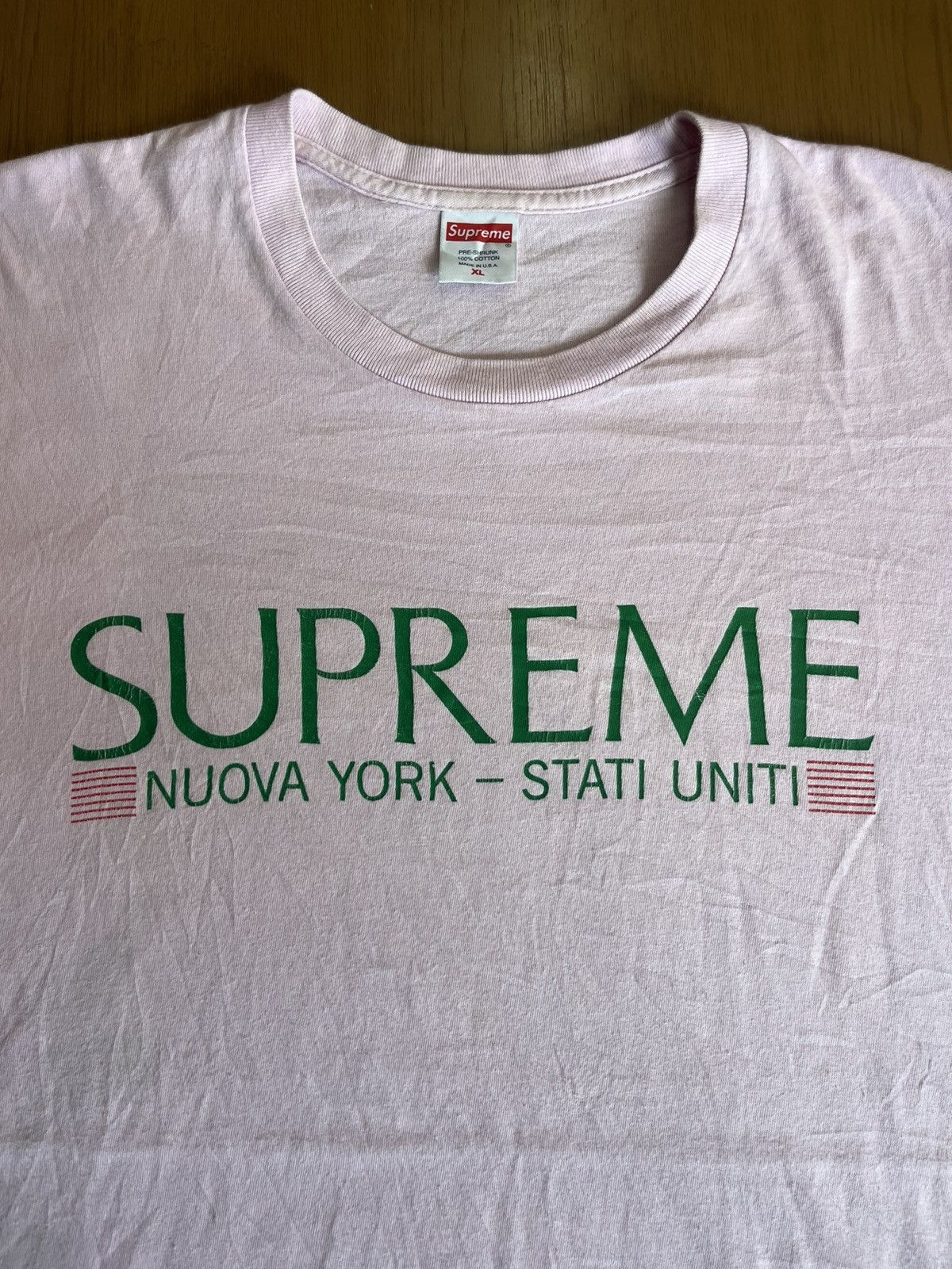 Supreme SUPREME NUOVA YORK - STATI UNIT 00’s Tshirt Size US XL / EU 56 / 4 - 5 Thumbnail