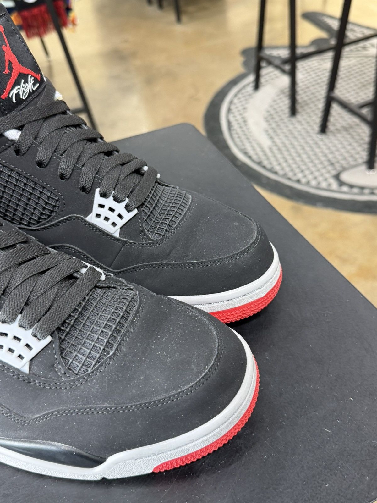 Jordan Brand Air Jordan 4 Bred Size 11.5 (2019) Size US 11.5 / EU 44-45 - 8 Thumbnail