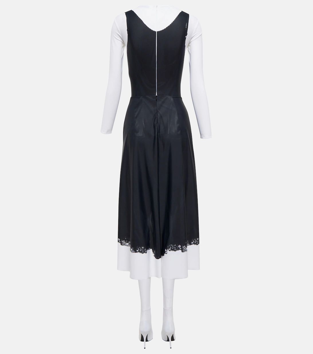Balenciaga 🔥$3.6K🔥Balenciaga FW22 Runway Trompe L'oeil Slip midi dress. Size S / US 4 / IT 40 - 3 Thumbnail