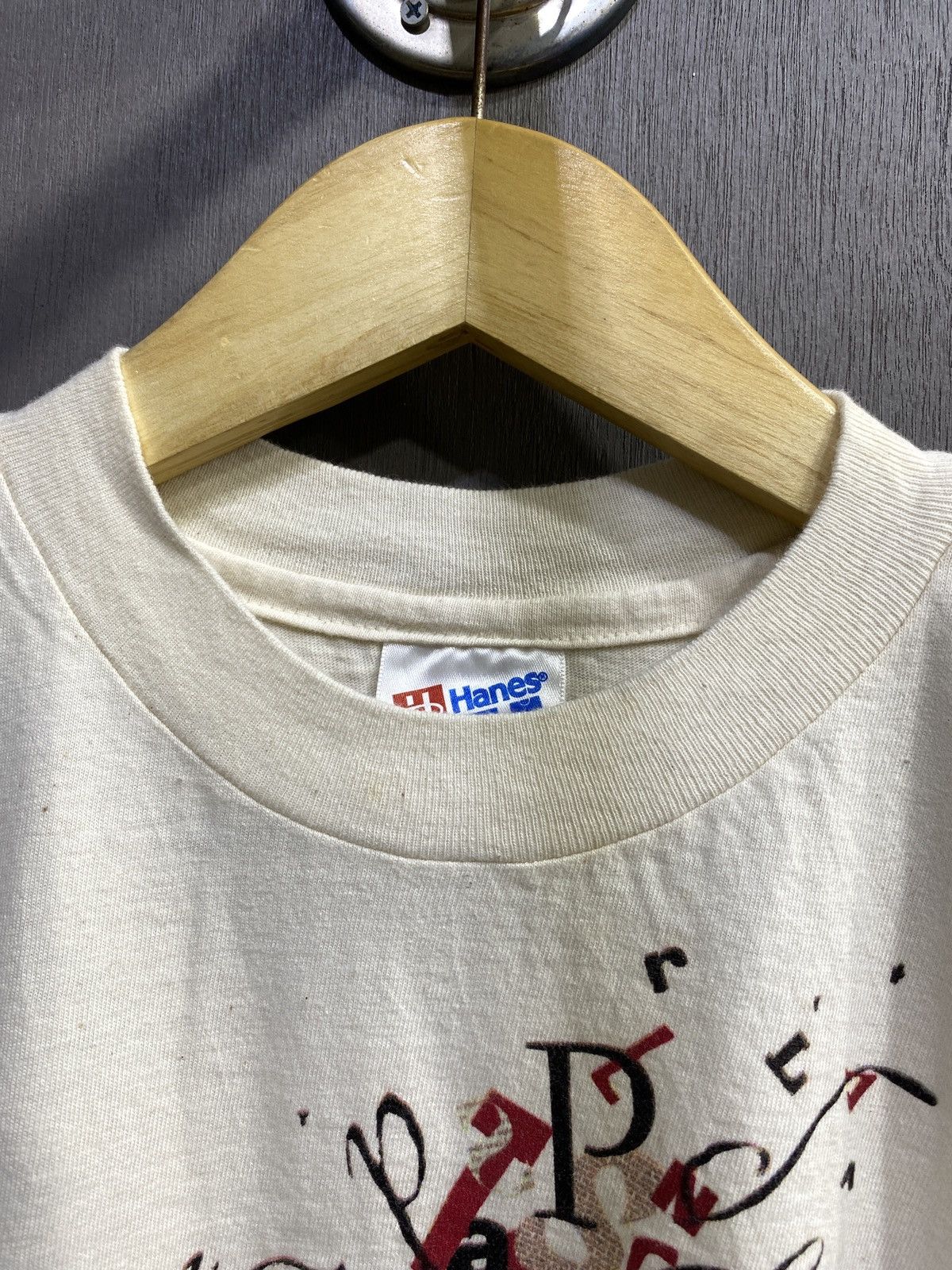 Hanes Vintage 90’s Sebastian Dada Art Tshirt Size US L / EU 52-54 / 3 - 4 Thumbnail