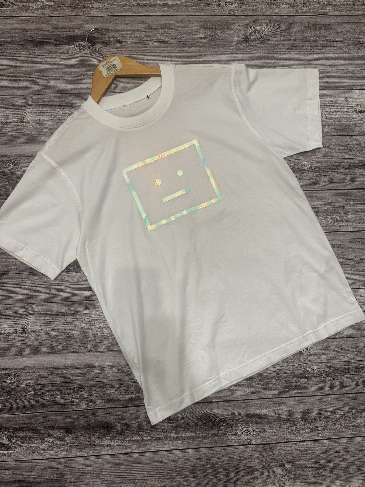 Acne Studios Acne Studios Face Logo T-Shirt White Size US S / EU 44-46 / 1 - 1 Thumbnail