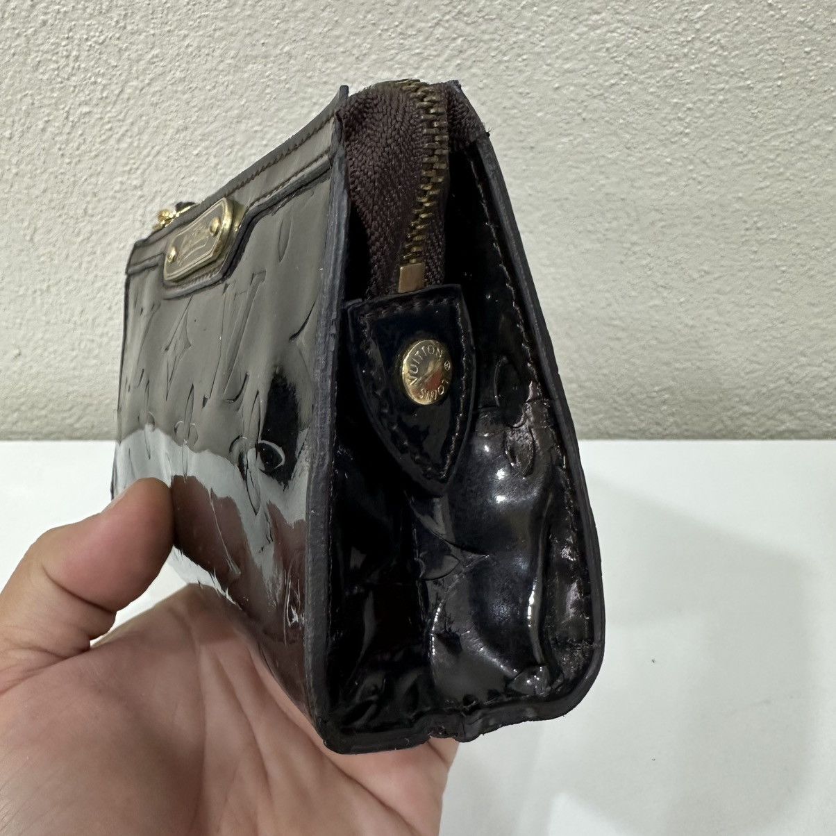 Louis Vuitton LOUIS VUITTON AMARANTE MONOGRAM VERNIS TROUSSE COSMETIC BAG Size ONE SIZE - 5 Thumbnail