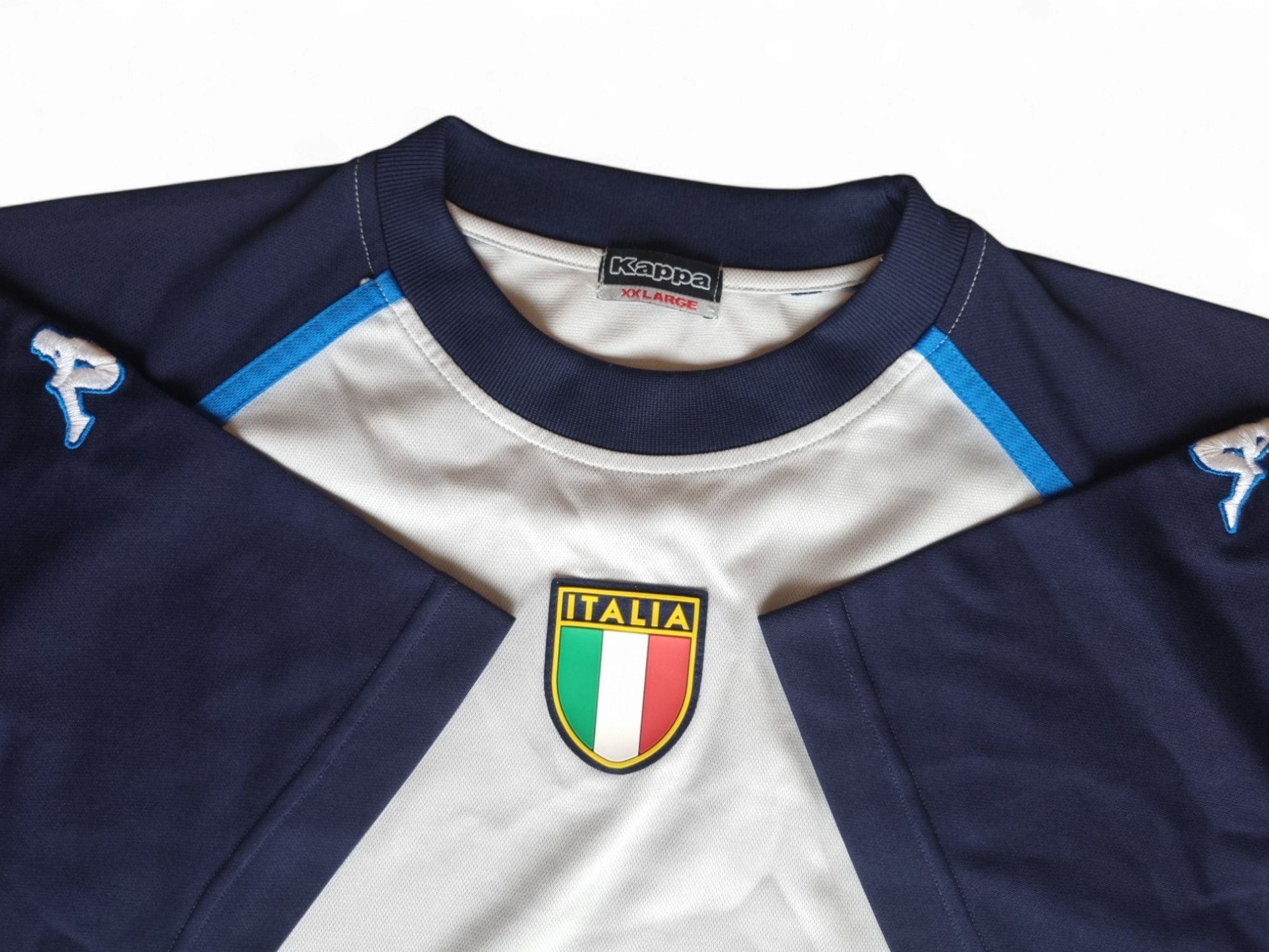Kappa Kappa Italy 2002 World Cup Pre-Match Training T-Shirt Size US XXL / EU 58 / 5 - 3 Thumbnail