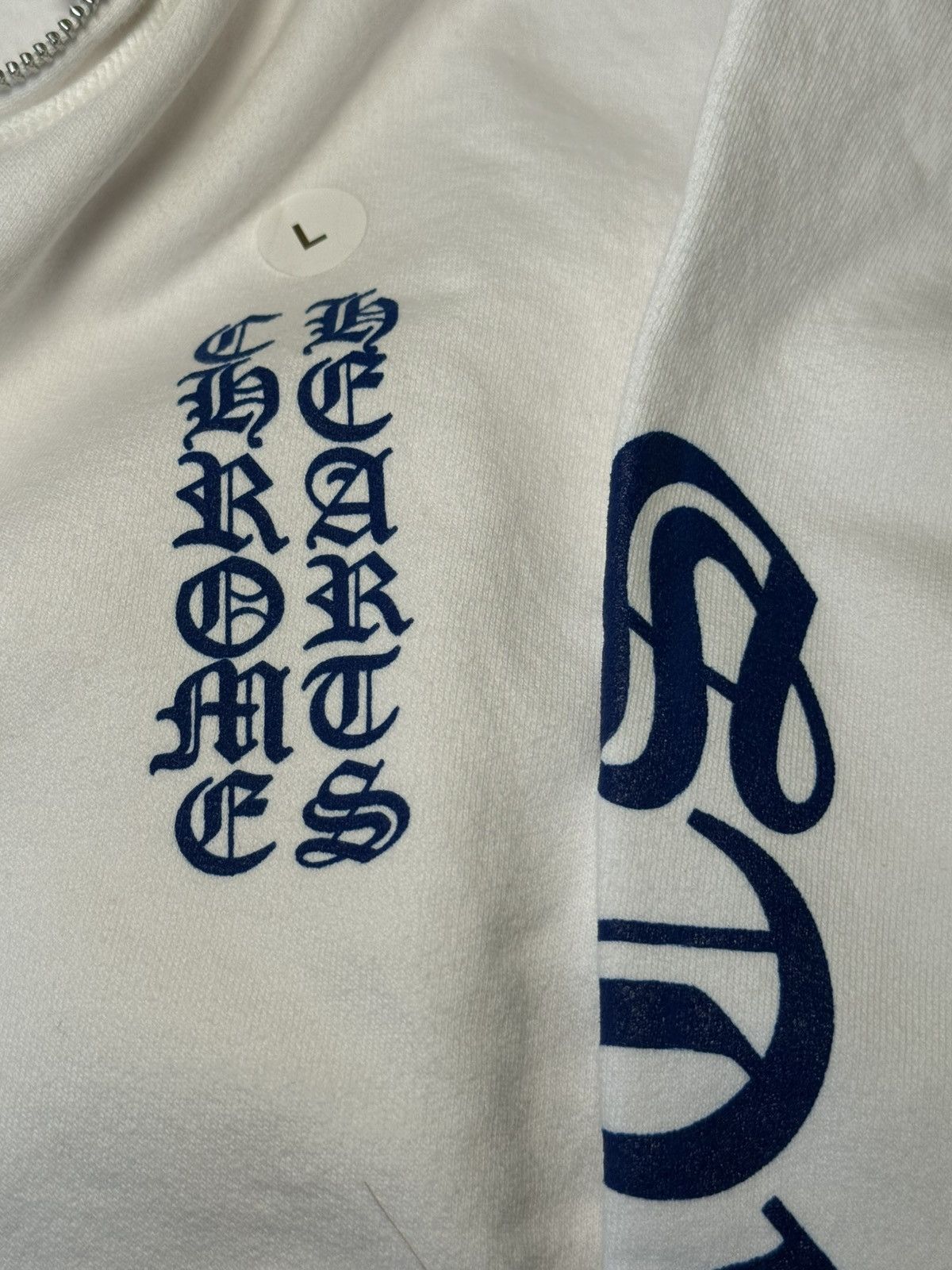Chrome Hearts Chrome Hearts Zip Hoodie White Blue SZ Large Authentic FW25 Size US L / EU 52-54 / 3 - 5 Thumbnail